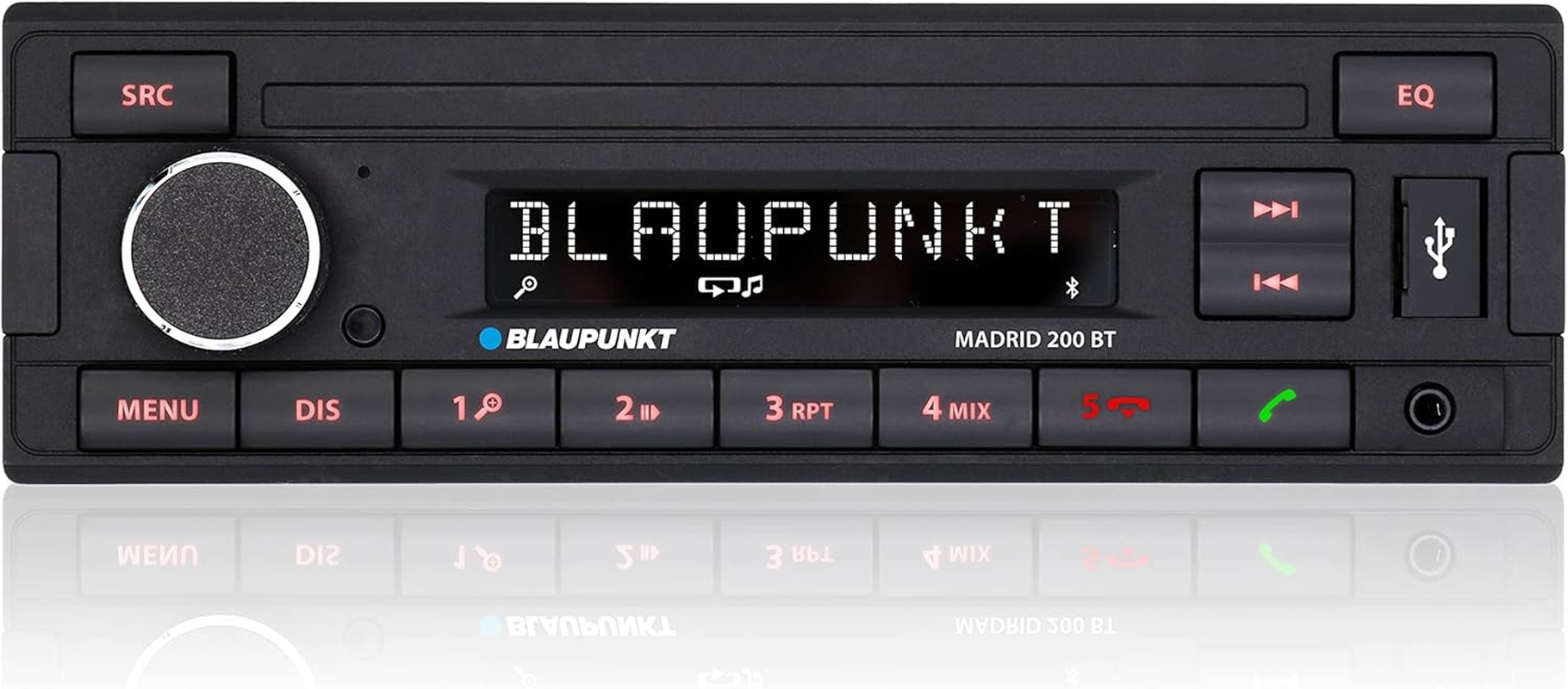 Blaupunkt Madrid 200 BT | Bluetooth, RDS Tuner, Handsfree, USB, Aux-In image number 1