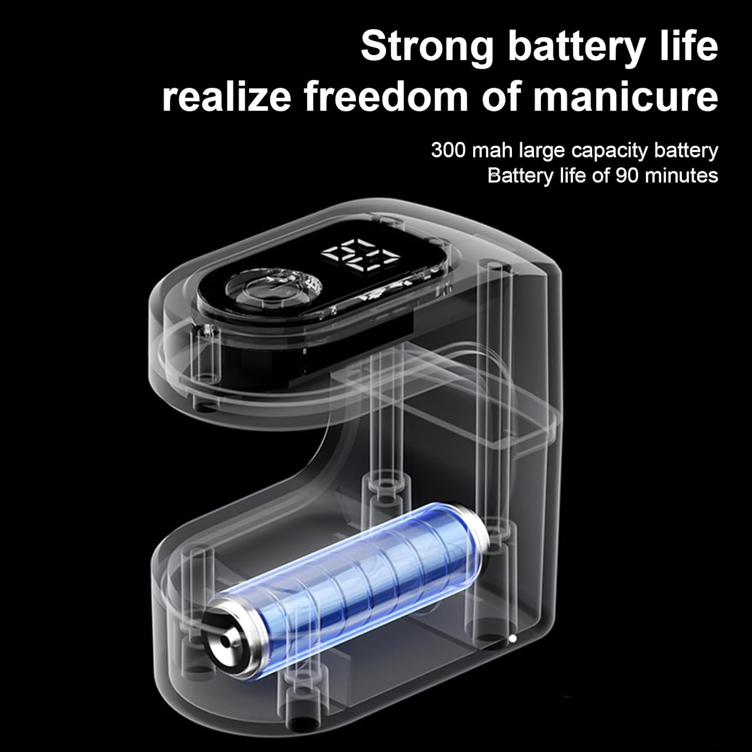 Small UV Light for Nails - Gel Polish Dryer USB Charging,2 Timing Modes Portable Curing UV Nail Light for Manicure Salon Practice Home Travel image number 4