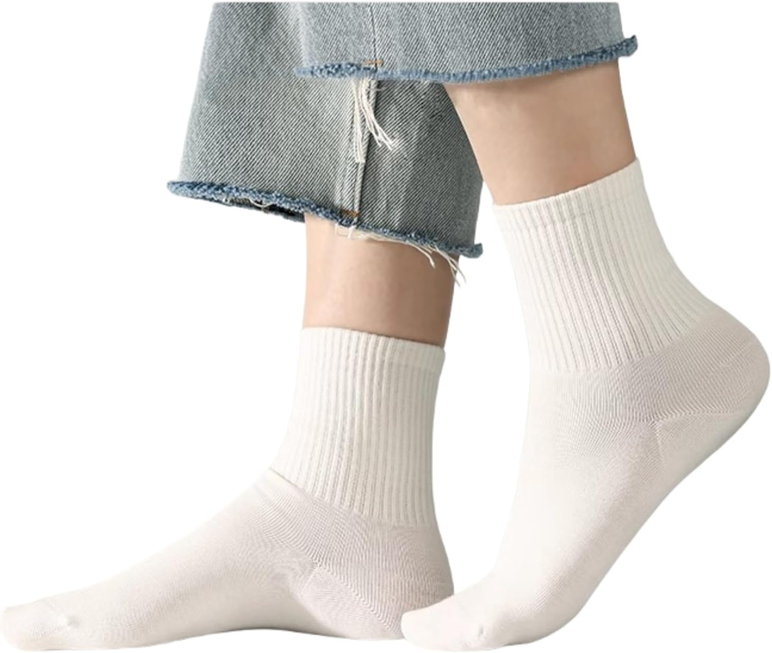 20 Pairs of Disposable Socks, Breathable Cotton Socks, Portable Compressed Design for Travel & Daily Wear (Men & Women) image number 6