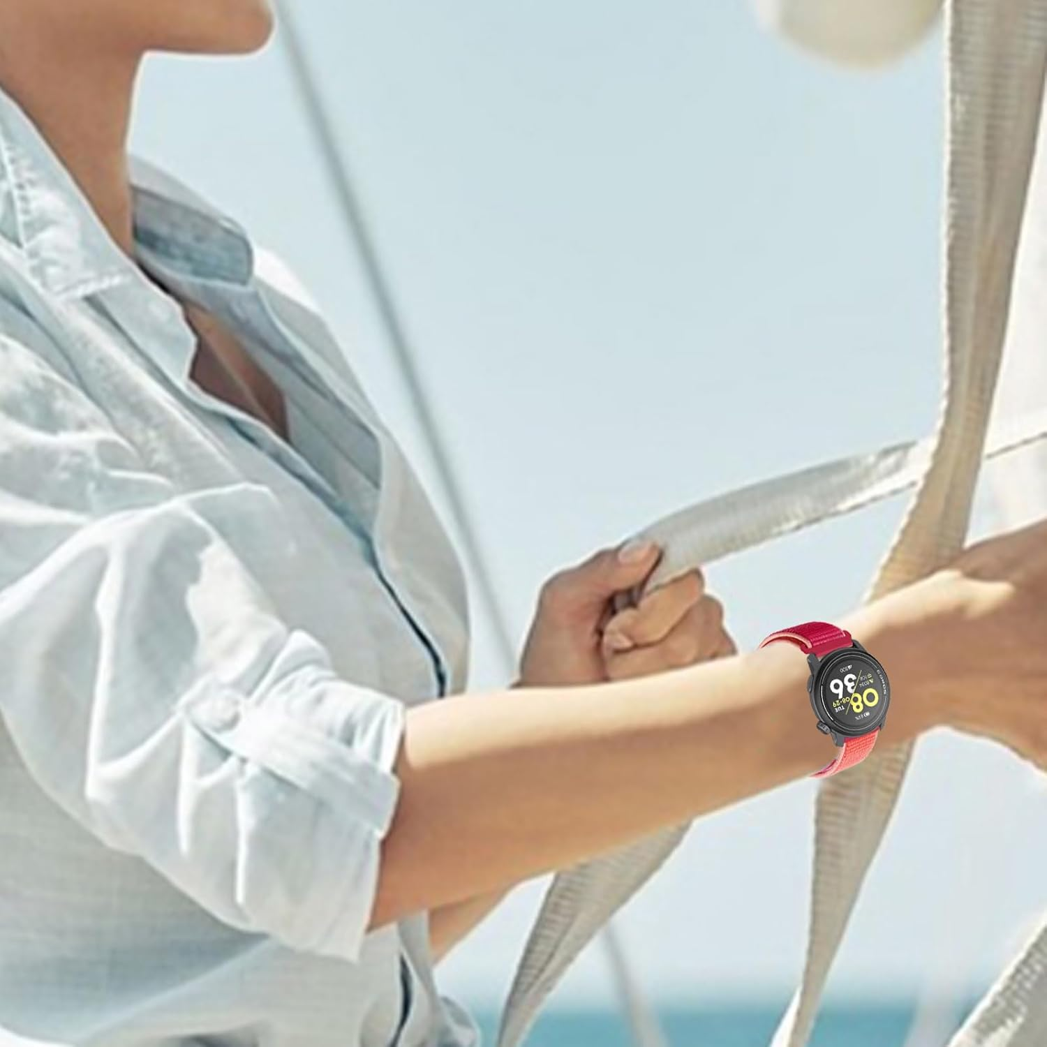 Harikiri 20Mm 22Mm Nylon Straps Compatible with COROS PACE 3/APEX 2 Pro/Pace 2/APEX Pro/Apex 2/APEX 46Mm/Apex 42Mm for Men and Women image number 5