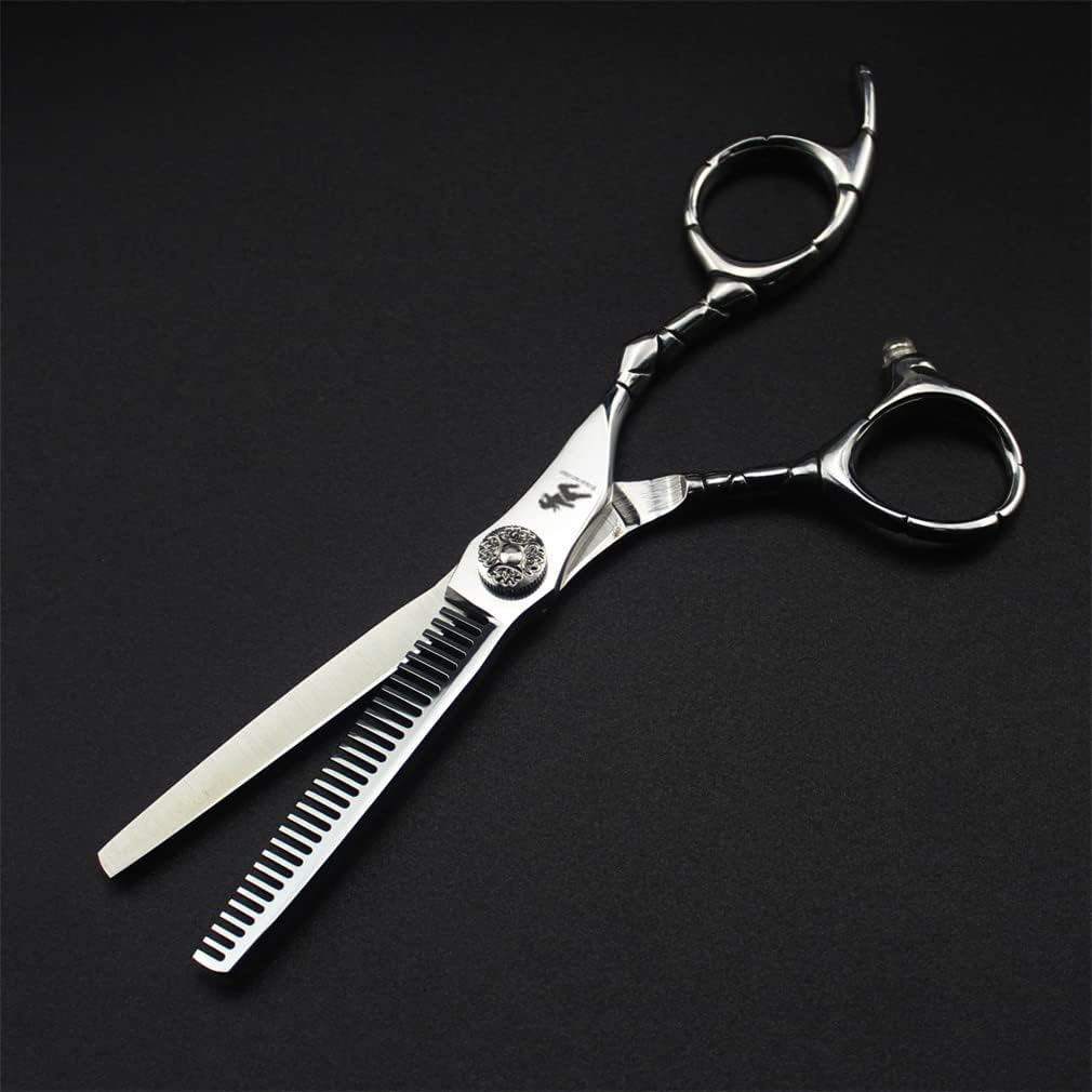 6.0 Inch High-End Professional Hairdressing Set Hairdressing Scissors Haircutting Scissors Flat Scissors Bangs Scissors Dental Scissors image number 2