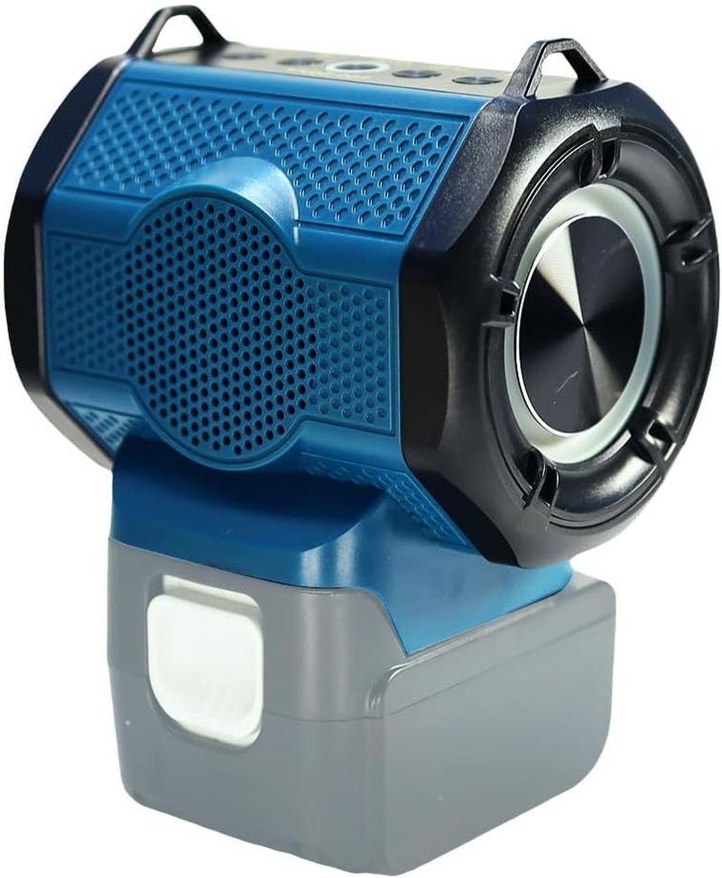 JANRI Bluetooth Portable Speaker Compatible with Makita LXT 18V Battery. Work for Jobsite,Outdoor,Camping,Party,Home, Women, with USB Type-C,Green image number 1