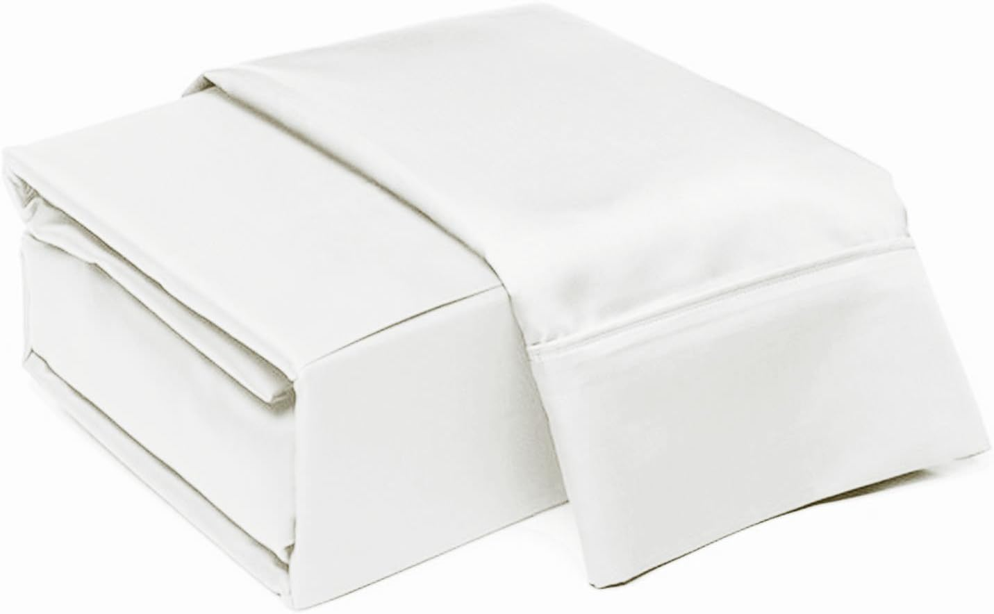 Luxury Soft Egyptian Cotton Fitted Sheet for AU Super King Size (82X82) Mattress - 1 Piece Bedding Fitted Sheet 800 Thread Count White Solid