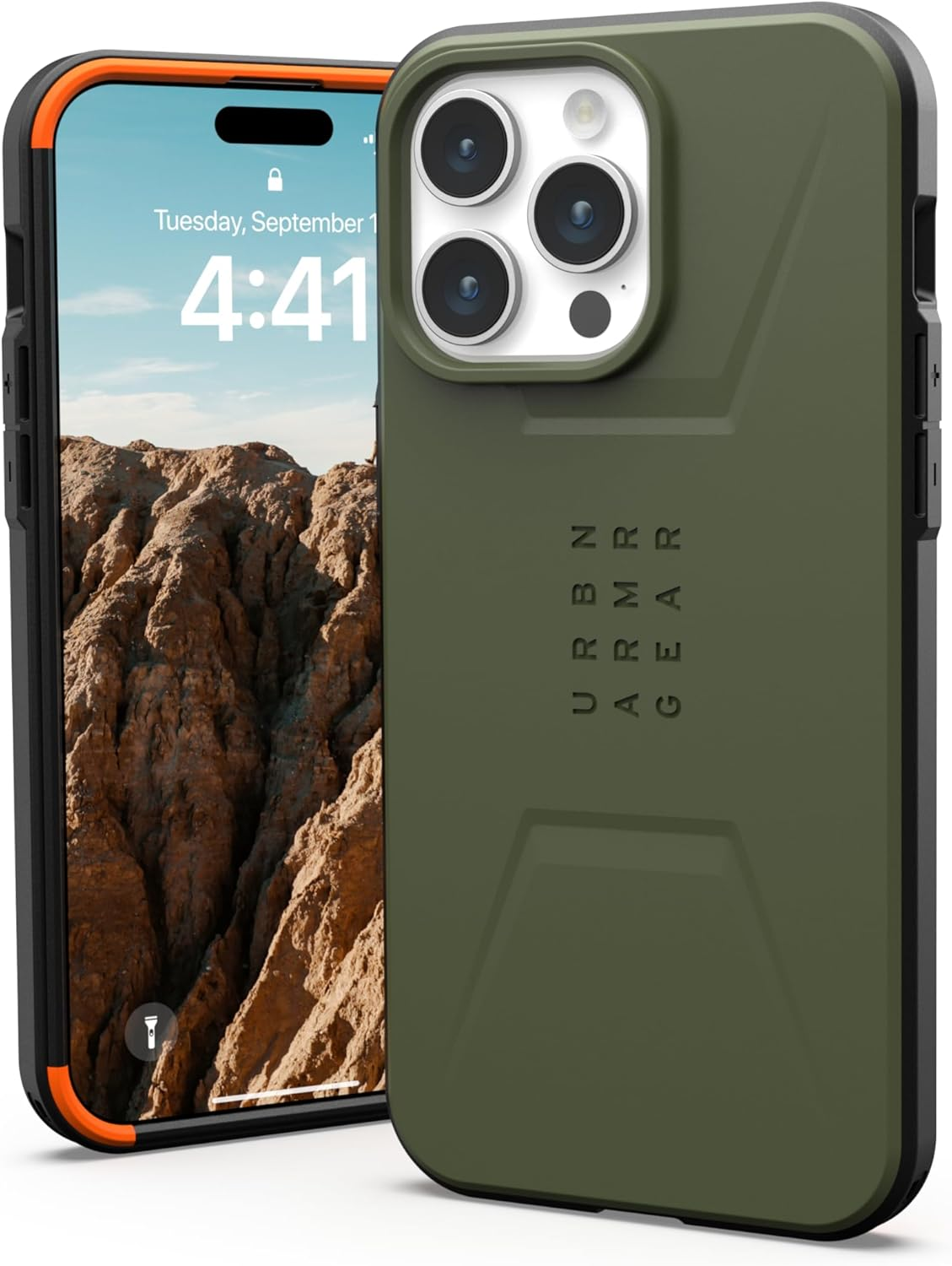 UAG Civilian Case with Magsafe for Iphone 15 Pro Max, Olive Drab