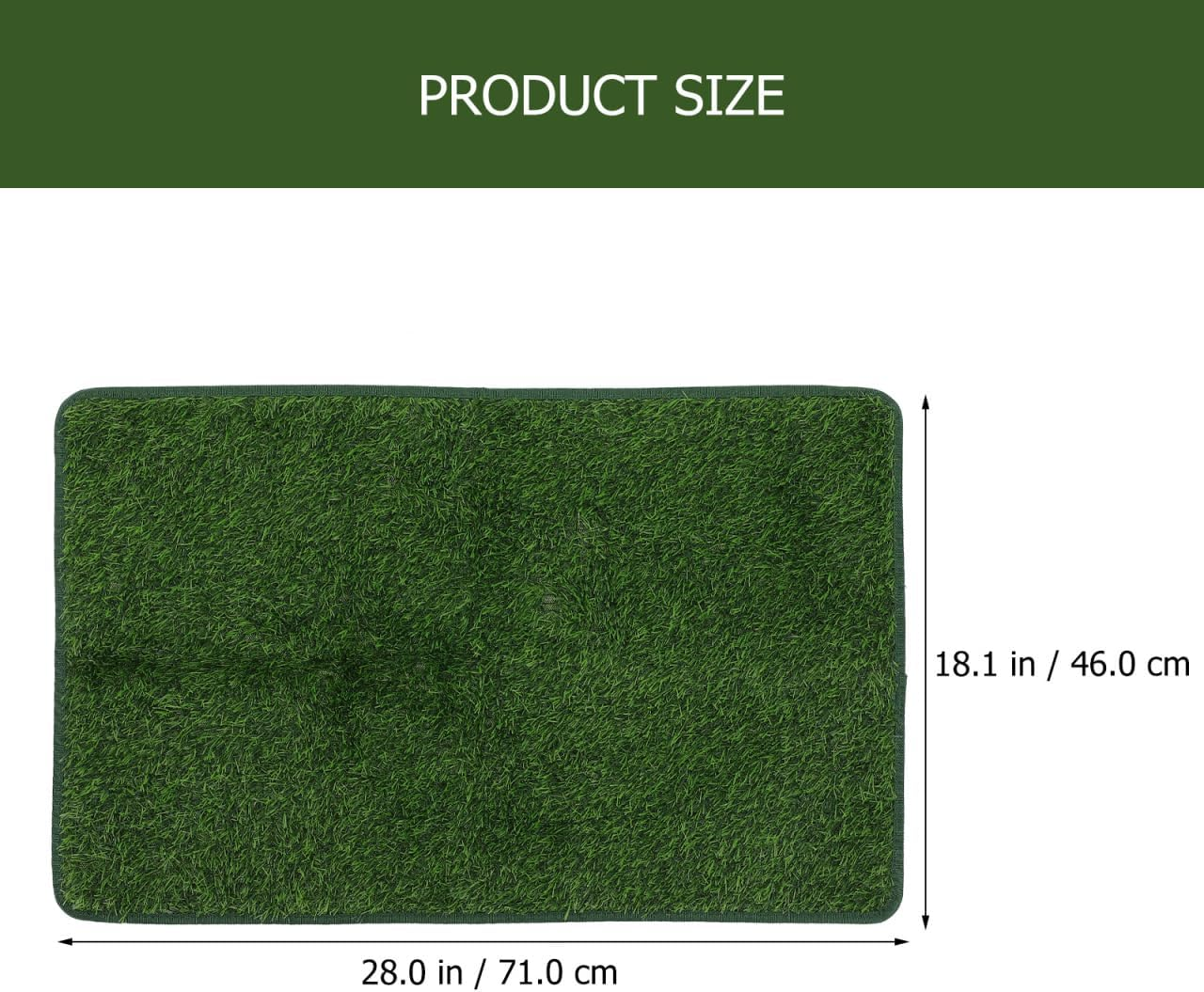 Artificial Grass Puppy Pee Pad for Small and Medium Dogs or Other Small Pets - 18"X28" Reusable Training Potty Pad - Dog House and Pet Supplies image number 5