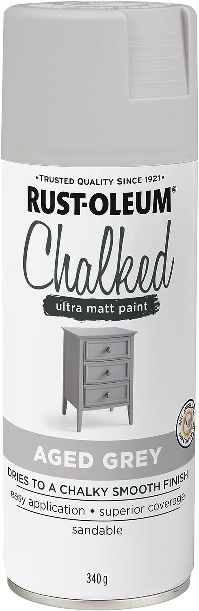 Rust-Oleum Chalked Ultra Matte Spray Paint, Chiffon Cream, 340 G | Velvety Smooth Finish for Furniture, Home D&eacute;cor & DIY Projects