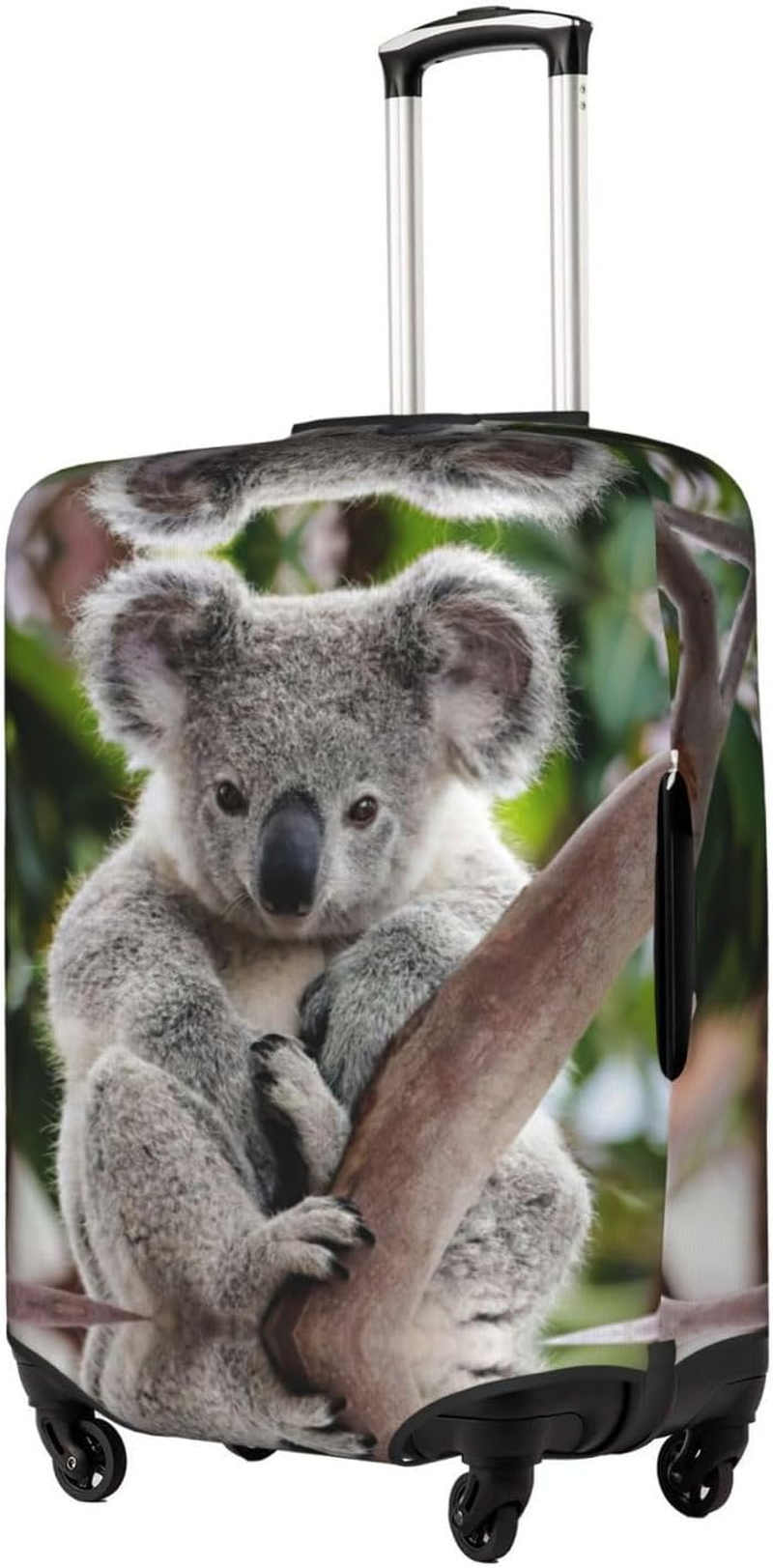 Odddot Cute Koala Print Travel Luggage Cover,Suitcase Protector Cover, Washable Baggage Covers,For 18-32 Inch Luggage, Cute Koala, Large