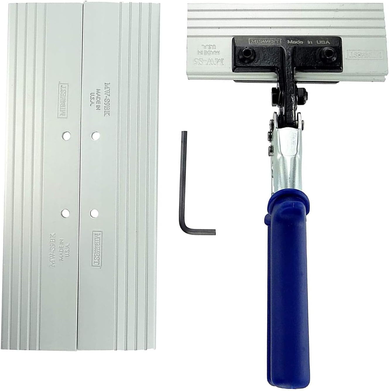 Midwest Seamer Set - 5 & 9 Inch Offset Sheet Metal Bender Set with Aluminum Blades & Kush'N-Power Comfort Grip Handle - MW-SO59