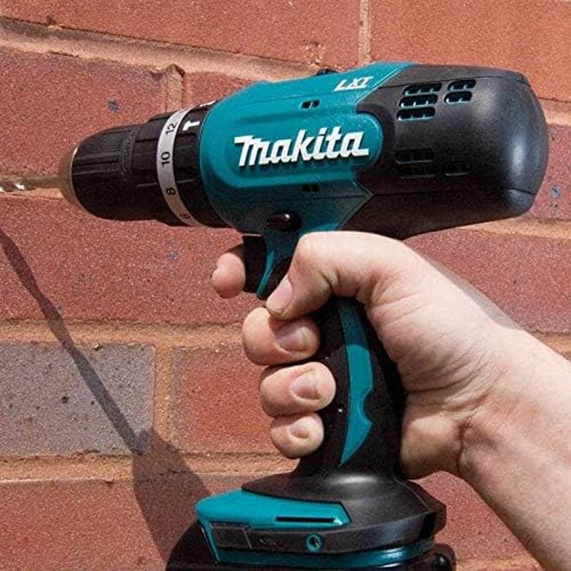 Makita DHP453 Solo Cordless Hammer Drill 18 V, Black, Blue