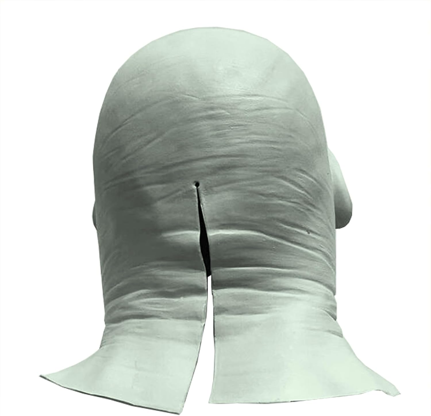 Costume Thick Terror Alien Inverted Old Man Head Ghost House Row Zombie Demon Full Mask for Halloween Party, Light Green image number 2