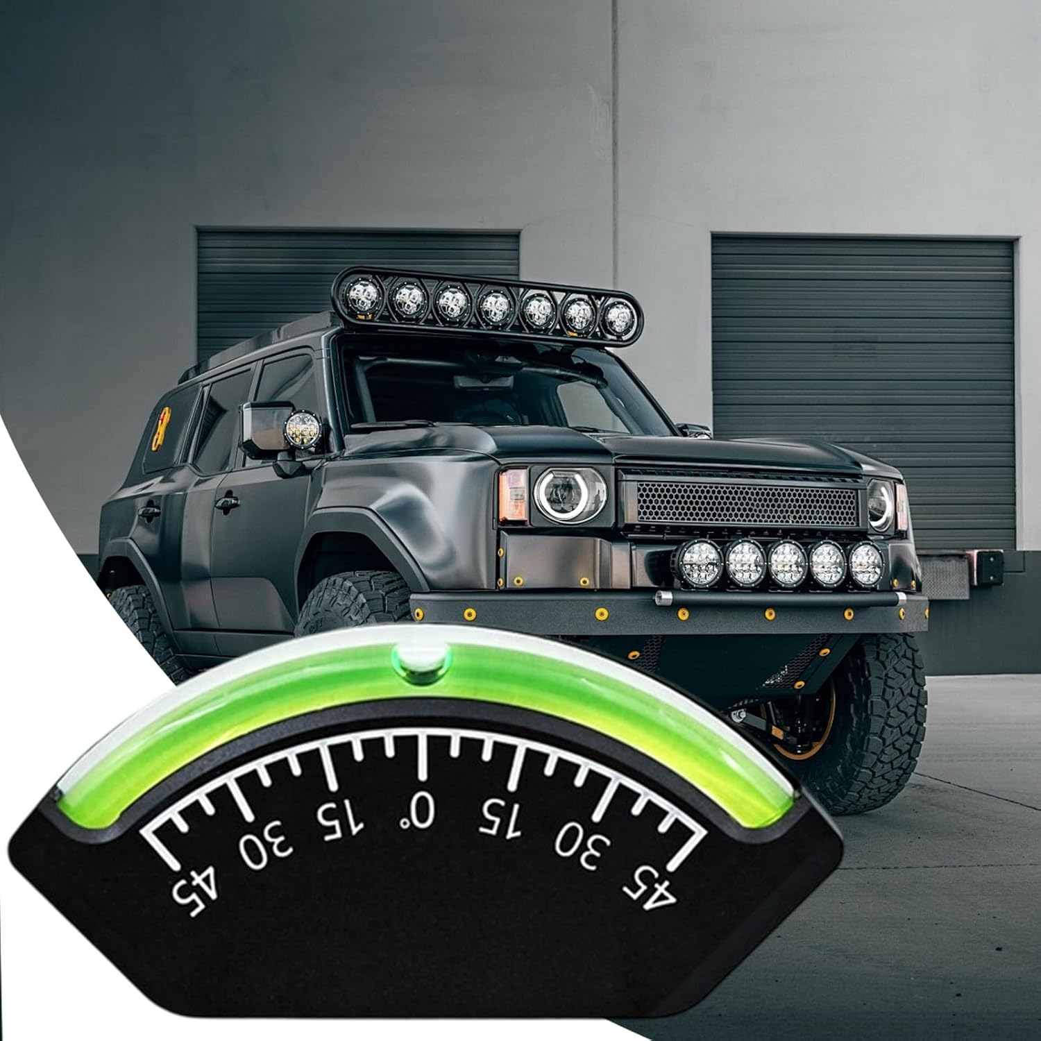 Trailer Leveling Bubble | Car Inclinometer Gauge Leveler for RV - Inclinometer Leveling Tool Precise Leveler for Vehicles Boats Trucks Travel Sailing Road Trip Outdoor Campground image number 1