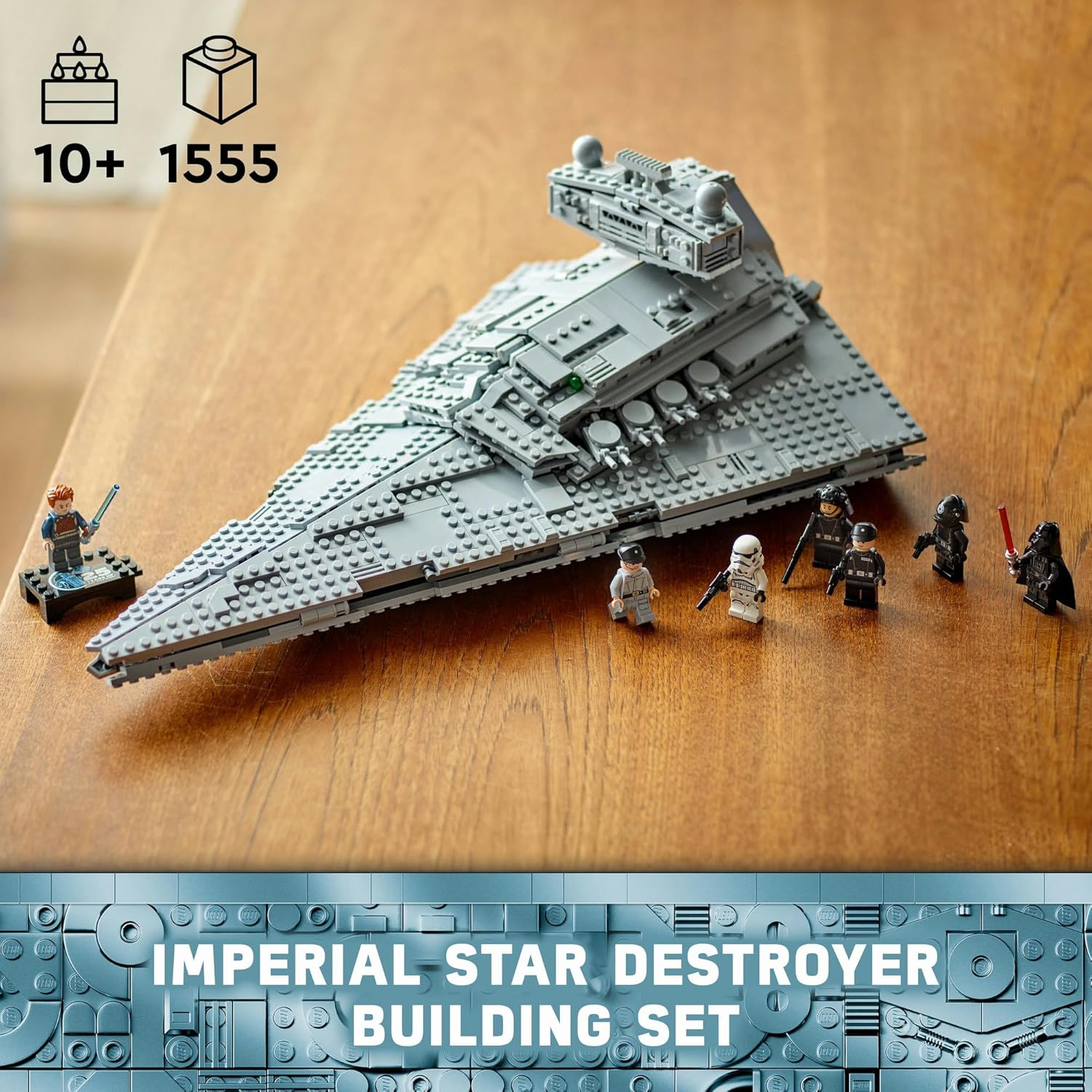 LEGO Star Wars Imperial Star Destroyer Building Toy, Collectible New Hope Kids Toy Has a Darth Vader Character Minifigure with a Red Lightsaber, Model Kit for 10 plus Year Old Boys, Girls & Fans 75394 image number 1