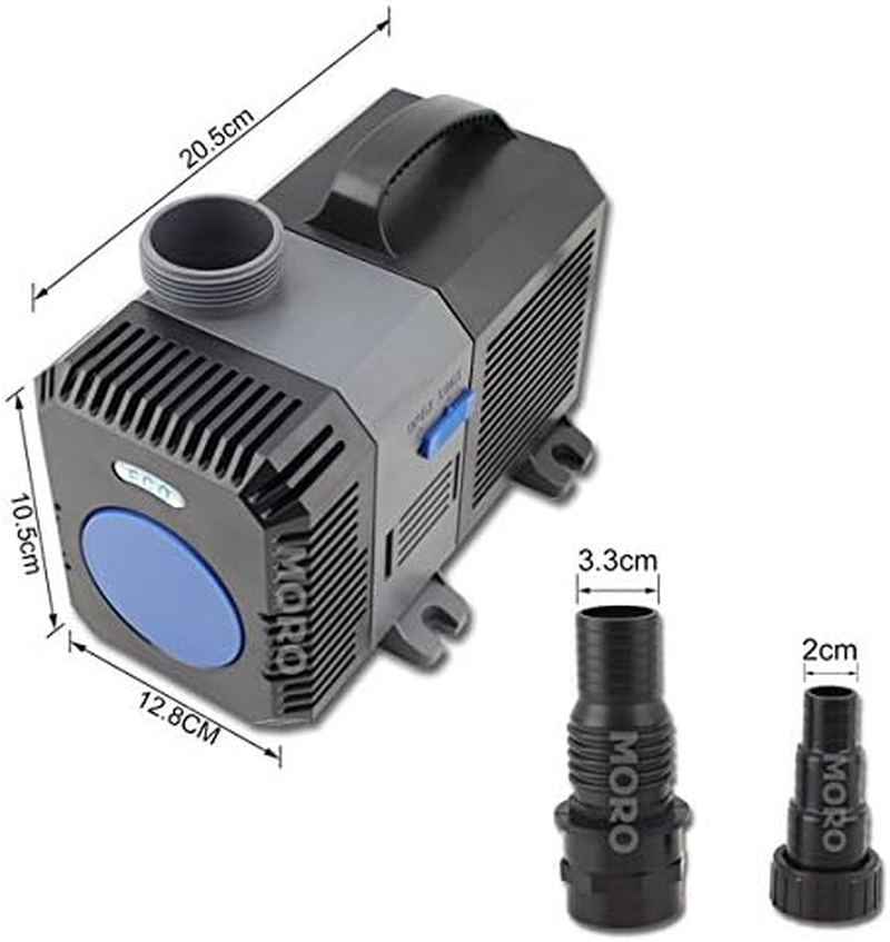 ZOIC Water Submersible Aquarium Pump for Fish Tanks Garden Pool Fountain (140W 16000L/H) image number 2