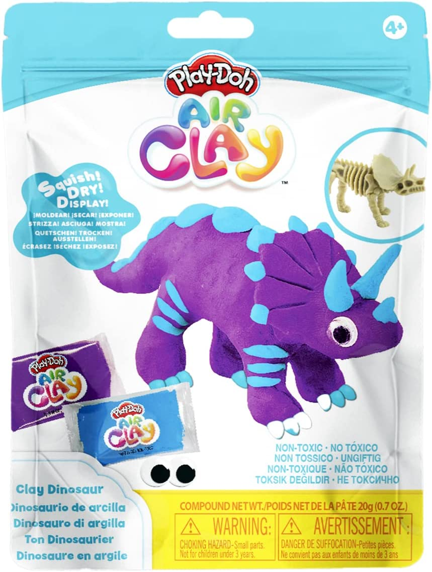 Play Doh Air Clay Dinosaur Triceratops, Sensory and Educational Craft Toys for Kids, Ages 4+ image number 1