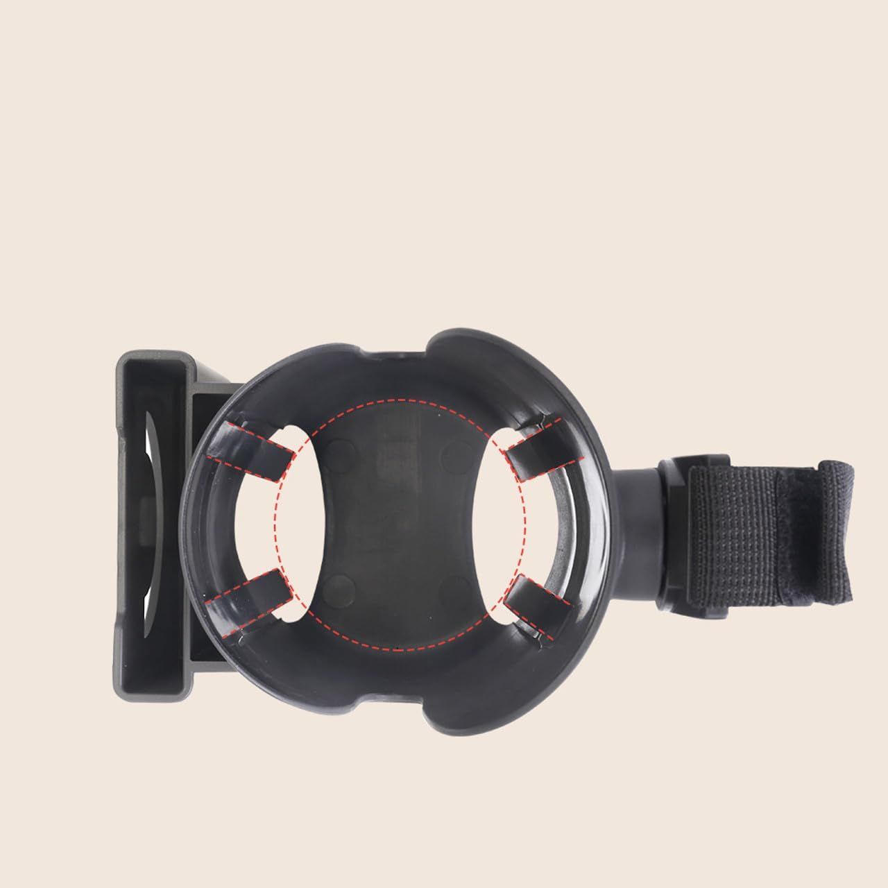 Minnieme Versatile Stroller Cup Holder with Phone Storage - Adjustable & Secure Baby Bottle and Drink Holder for All Stroller Types - for Stability on the Go image number 2