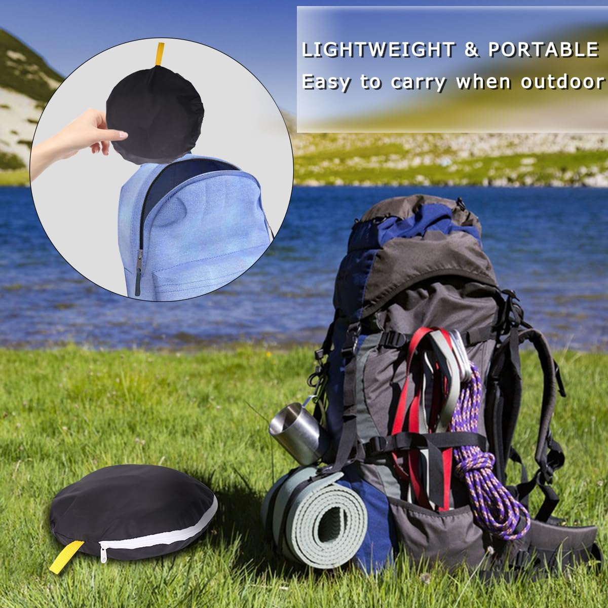 2-Pack Guinea Pig Carrier and Playpen Set - Breathable Pet Playpen Pop Open Outdoor/Indoor Exercise Fence, Portable Small Animal Backpack for Bearded Dragon, Rabbits, Hamster, Chinchillas image number 7