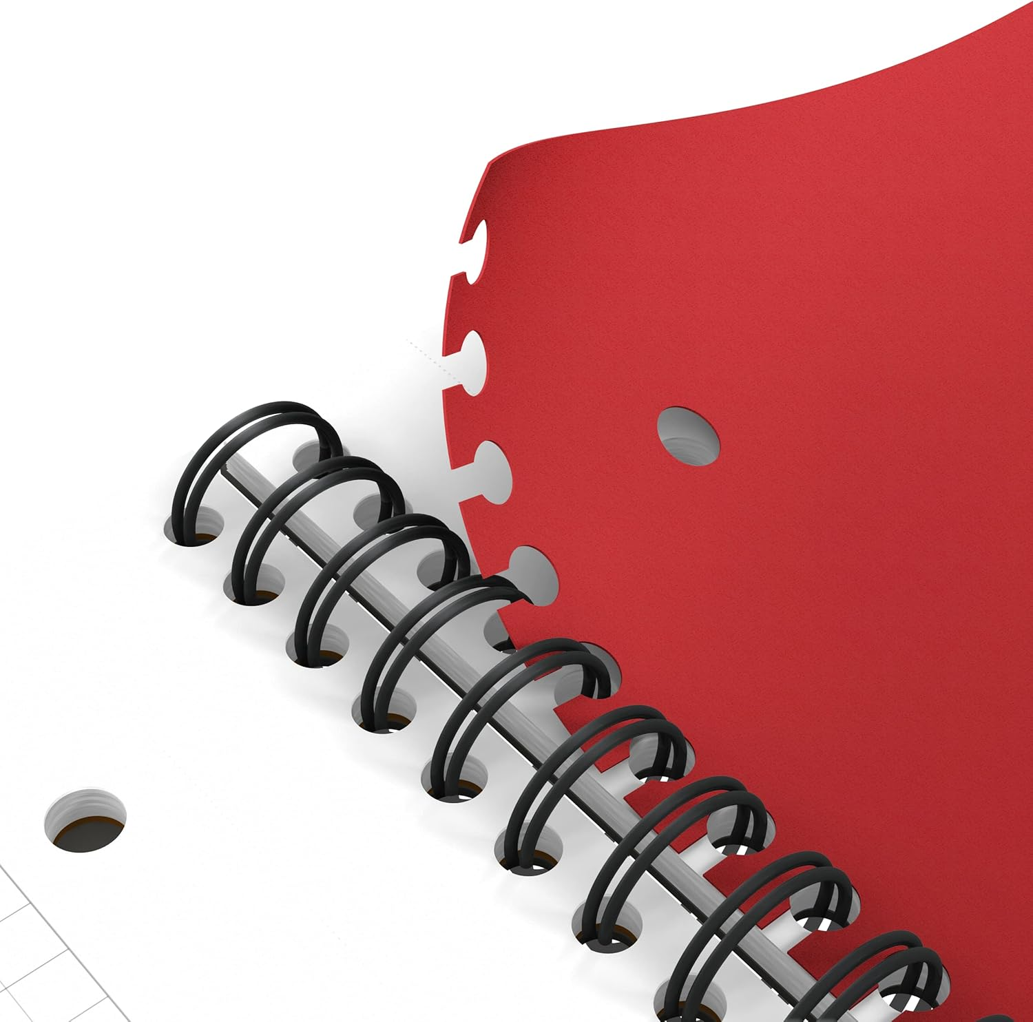 OXFORD 100104329 Activebook International A4 + Checkered with Indexable Index and Document Pocket Gray Spiral Notebook Block - a Smart Organization for Managers and Executives