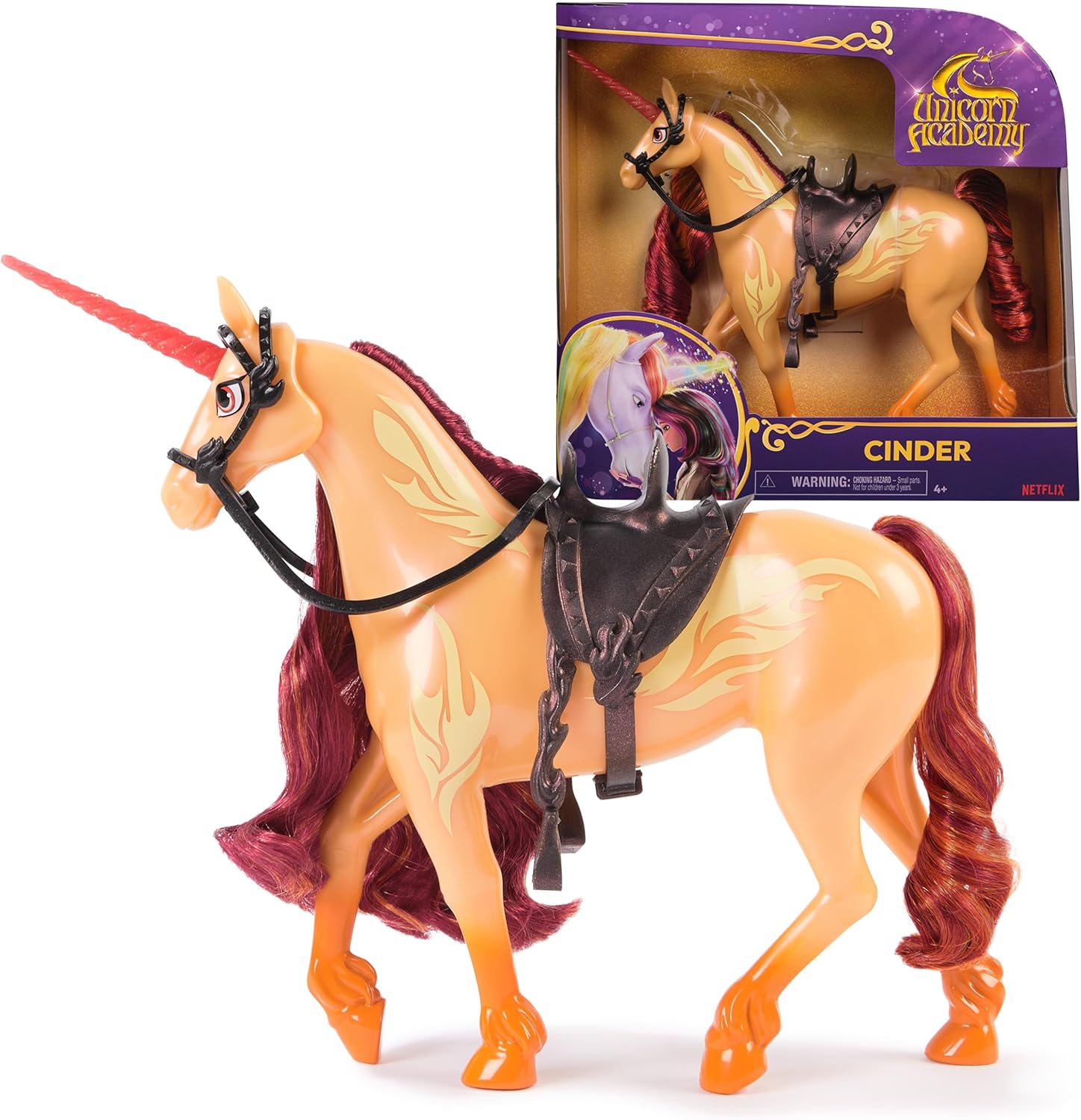Unicorn Academy, Cinder with 2 Riding Accessories, 11&rdquo;, Compatible with Valentina, Dolls & Unicorn Toys for Girls Ages 4 and Up image number 3