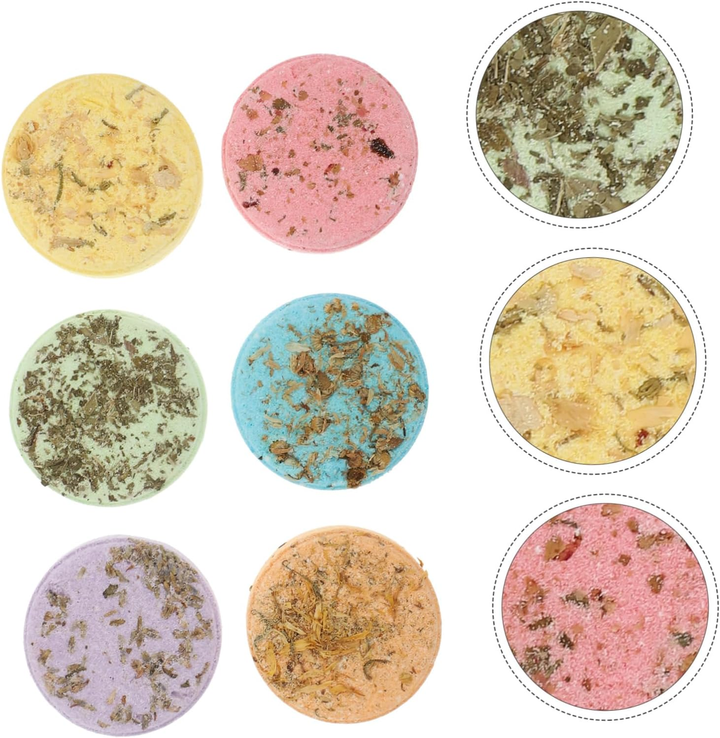 SOESFOUFU 6Pcs Aromatherapy Steam Flakes Shower Steamer Bath Tablets Fresh Scent Bath Women Bathroom Accessories image number 5