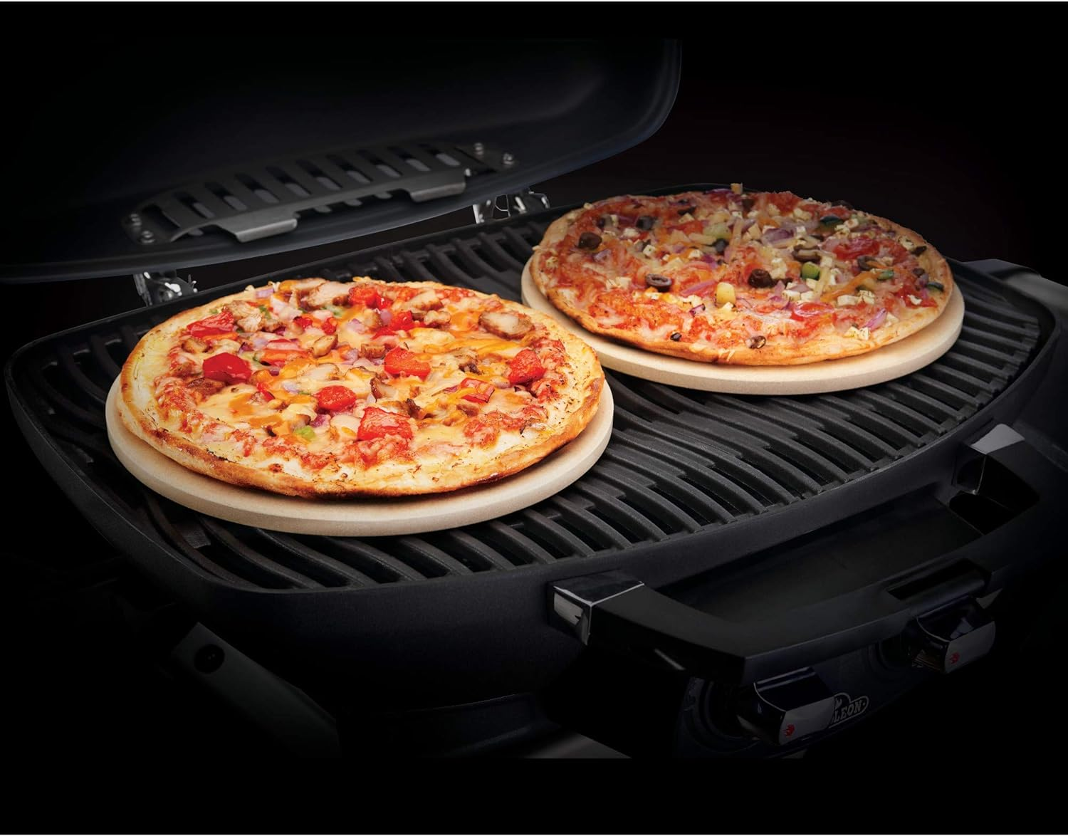 Napoleon 10 Inch Personal Sized Pizza/Baking Stone 2 Piece Set image number 1