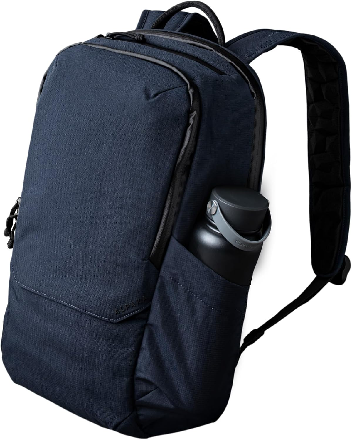 ALPAKA Elements Backpack Pro 24L - Black Laptop Backpack Fits 16'' Laptop with Dual Bottle Pockets, Travel Backpack for Men