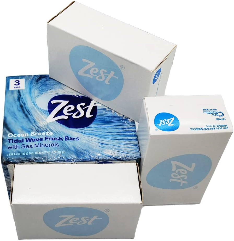 Zest Bar Soap 3 Ct, Ocean Breeze, 12 Ounce image number 3