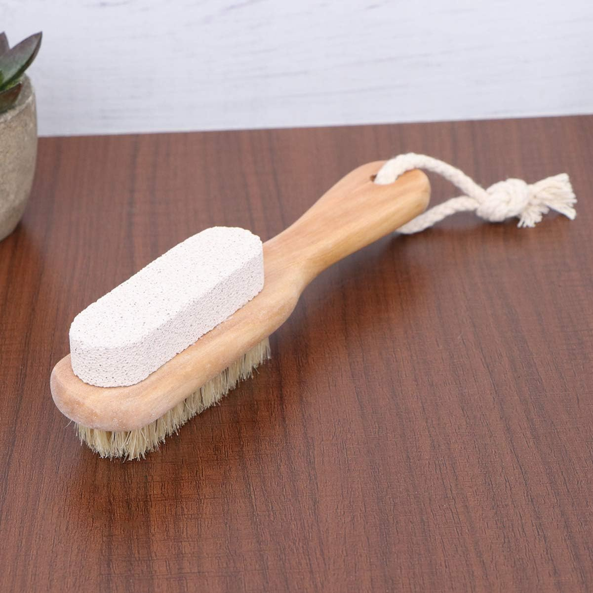Baluue Double Sided Pumice Brush Pedicure Tools Foot File Callus Remover Exfoliator image number 1