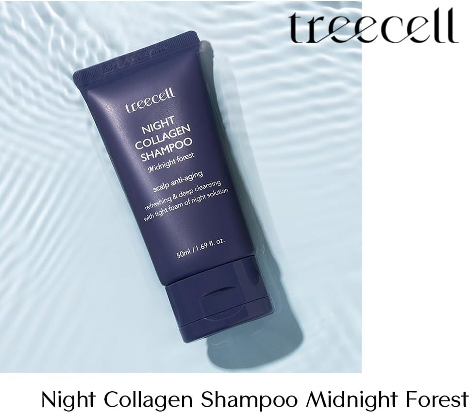 TREECELL Midnight Forest Night Collagen Shampoo (For Oily & Sensitive Scalp & Deep Cleansing) 50Ml image number 2