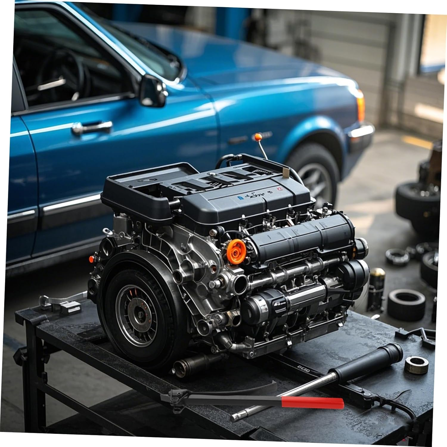 MUELODSIC Brake Adjustment Tool Engine Speed Pulley Adjuster Wrench for Automotive Repair Carbon Steel Design for Precision Adjustments Professional Auto Maintenance Equipment image number 5