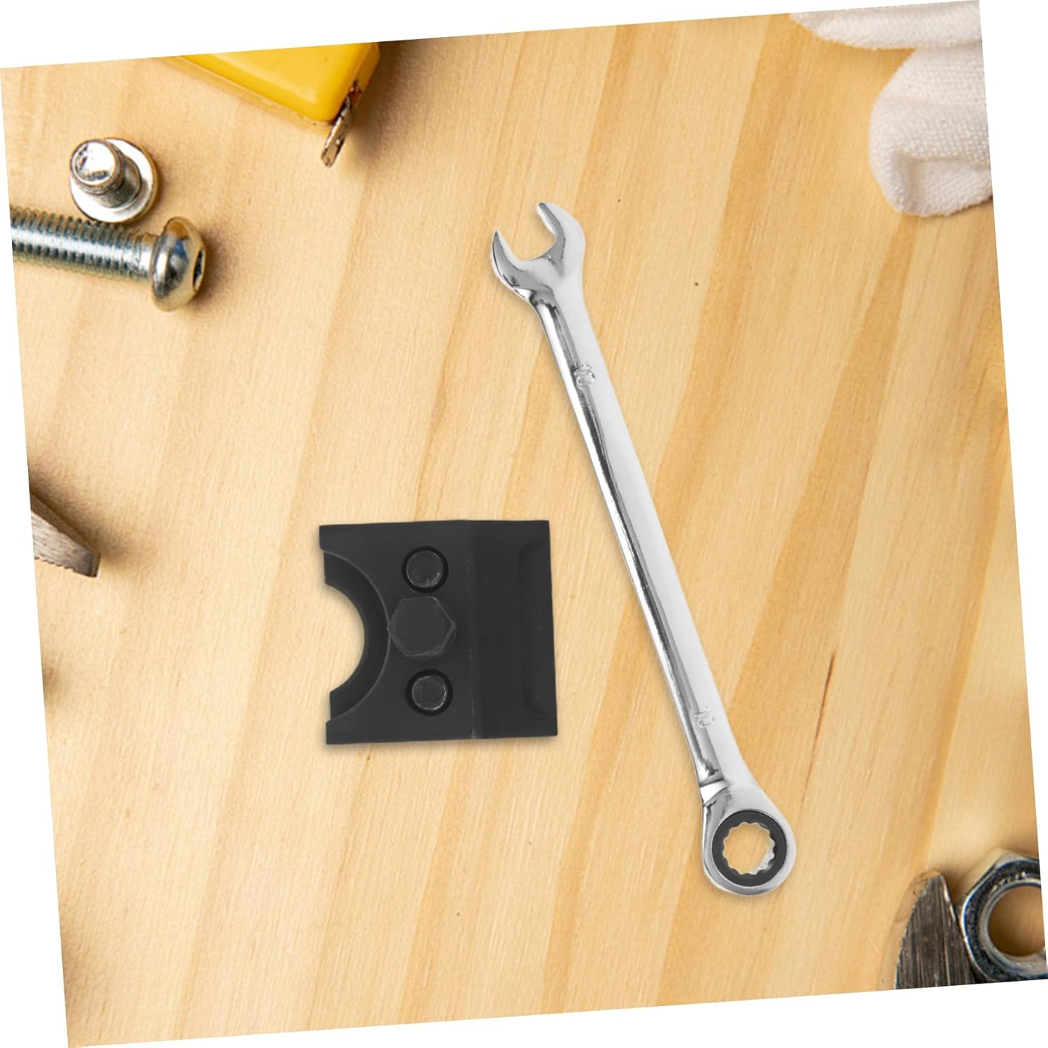 LOORGVEL Ball Joint Separator and Shock Absorber Spreader Tool with Wrench, Black Automotive Specialty Garage Tool for Suspension and Steering, Professional Vehicle Balljoint Removal Equipment image number 4