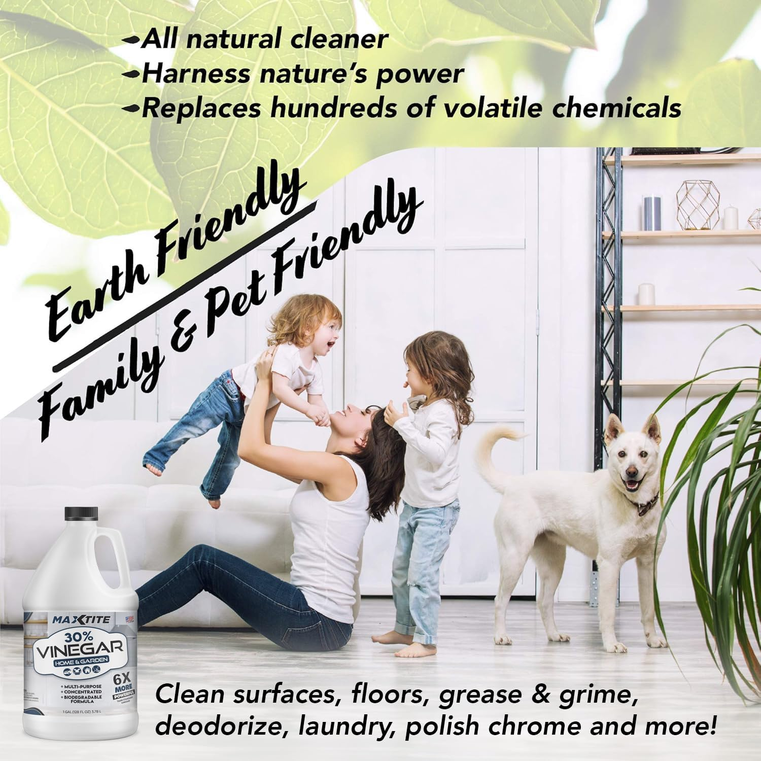 Maxtite Ultra-Strength 30% Vinegar for Home & Garden Cleaning (1 Gallon) image number 1