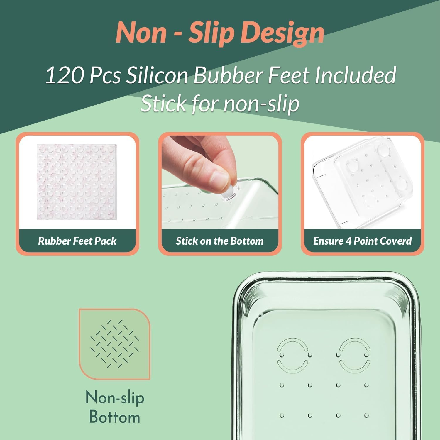 28Pcs Drawer Organisers Set, 4 Sizes Clear Plastic Drawer Organizer & Vanity Organiser for Makeup & Jewelry Storage, Kitchen Utensils & Gadgets, Desk Supplies, Bathroom & Bedroom Organisation image number 1