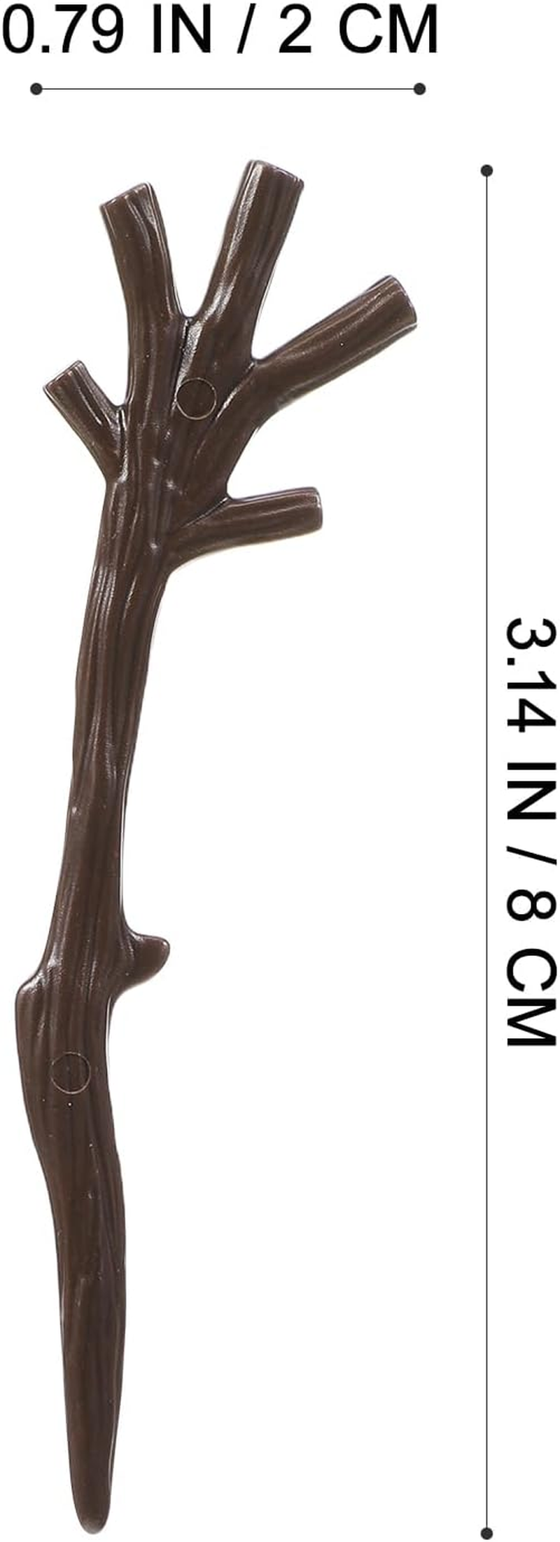 Abaodam 100Pcs Mini Plastic Snowman Hand Antler Shaped Tree Branch Snowman Crafts Kit for Party Favors Winter Xmas DIY Crafts Sewing image number 5