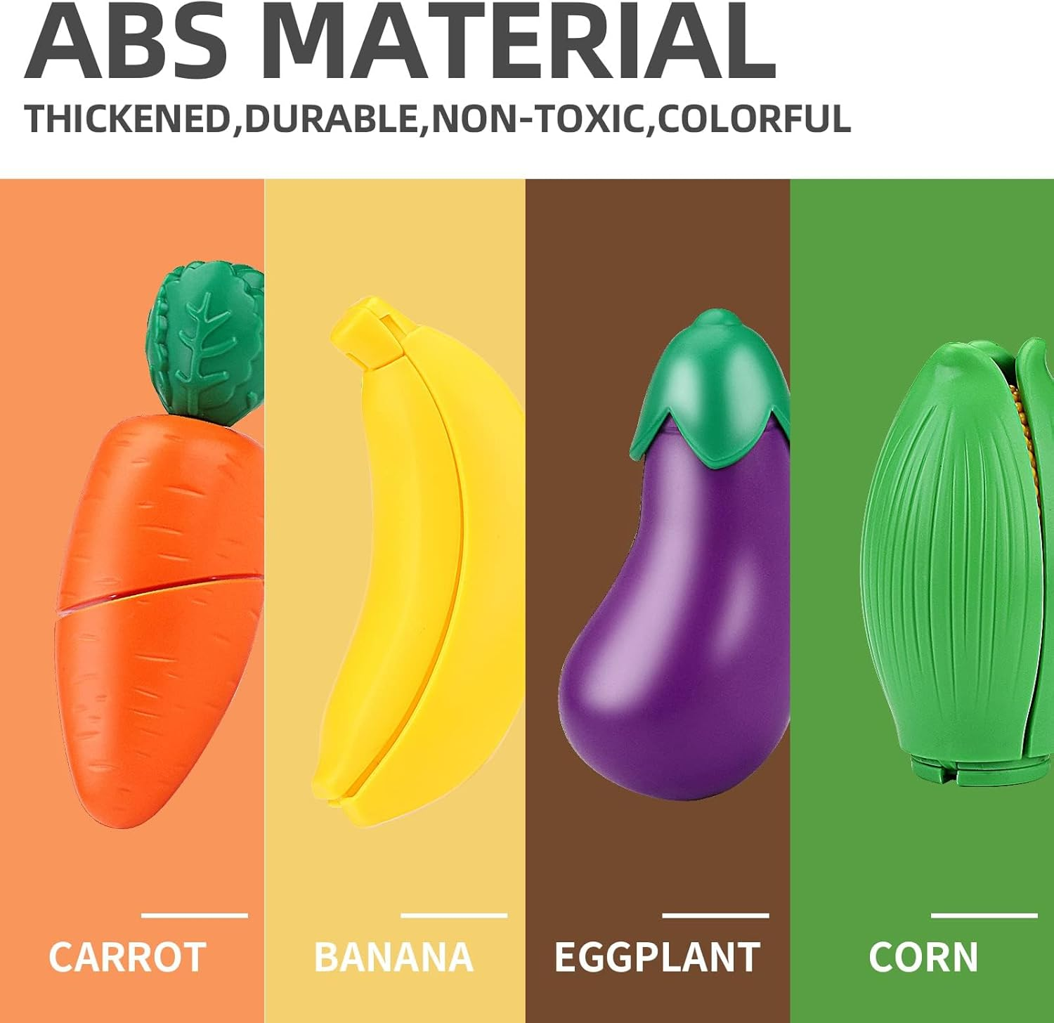 Deejoy 26Pcs Pretend Food Play Food Cutting Set for Kids,Cuttable Fruits and Vegetables Toy Kitchen Accessories with Knives and Cutting Board,Educational Toys for Toddlers,Kids,Boys,Girls image number 1