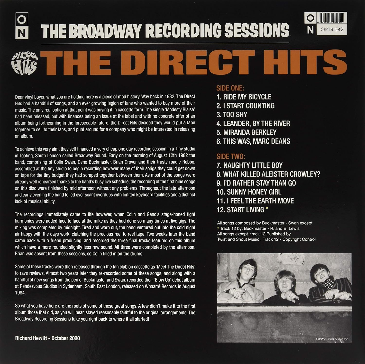 The Broadway Recording Sessions (LP) image number 2