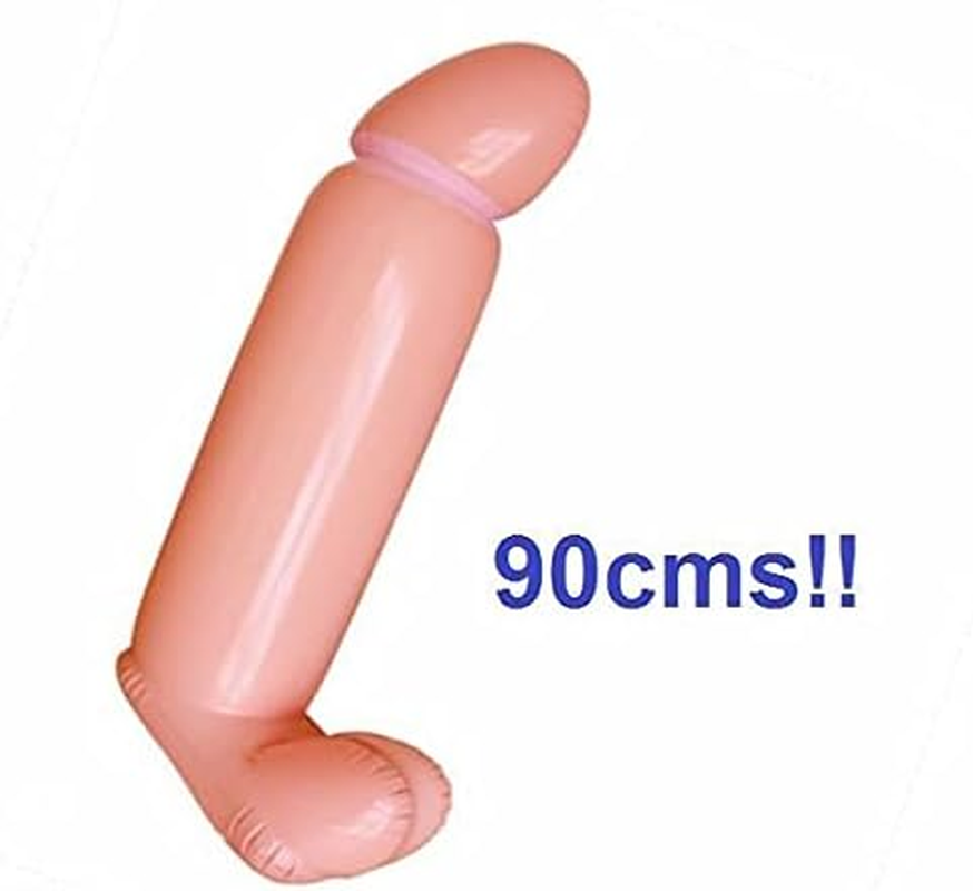 Large 90Cms Blow up Inflatable Penis Dick Willy Hens Night Games Fun Party image number 1