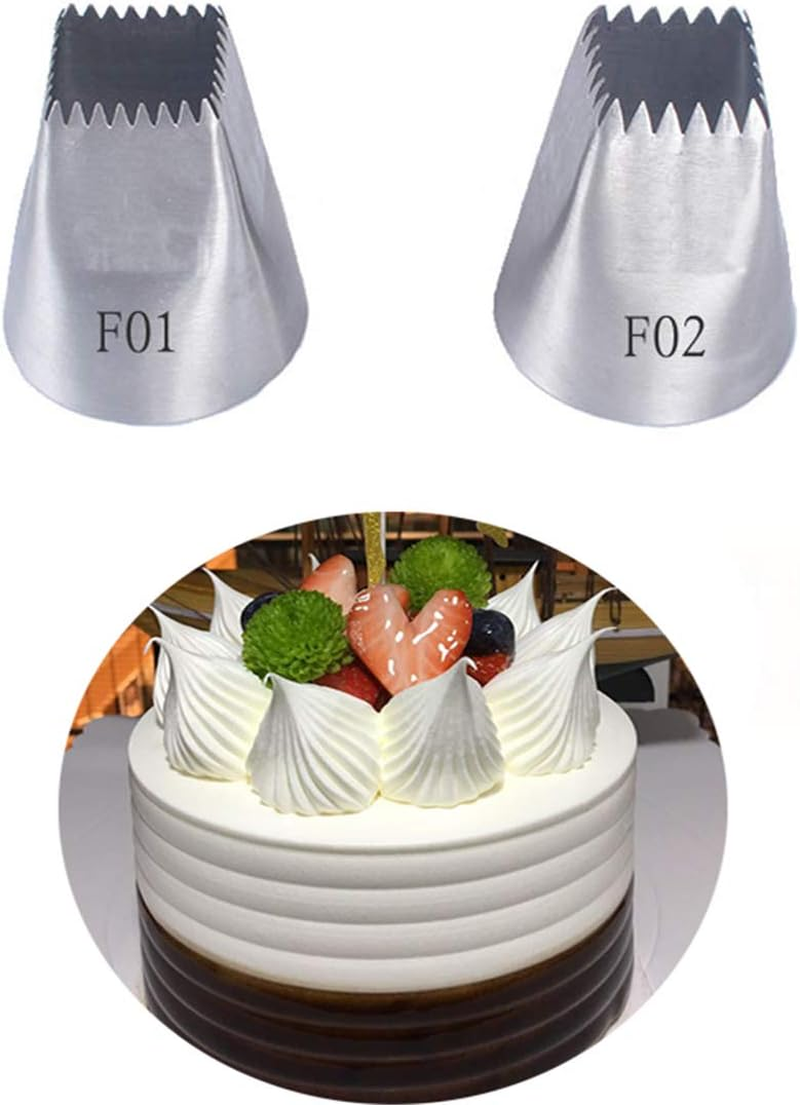 Fantasyday 4-Piece Piping Nozzle Set, Professional, High-Quality Stainless Steel Cake Decorating Tips, Baking Accessories, Christmas Pastry Tool for Baking Pastries, Icing, Cookies, Decorating Cakes image number 3