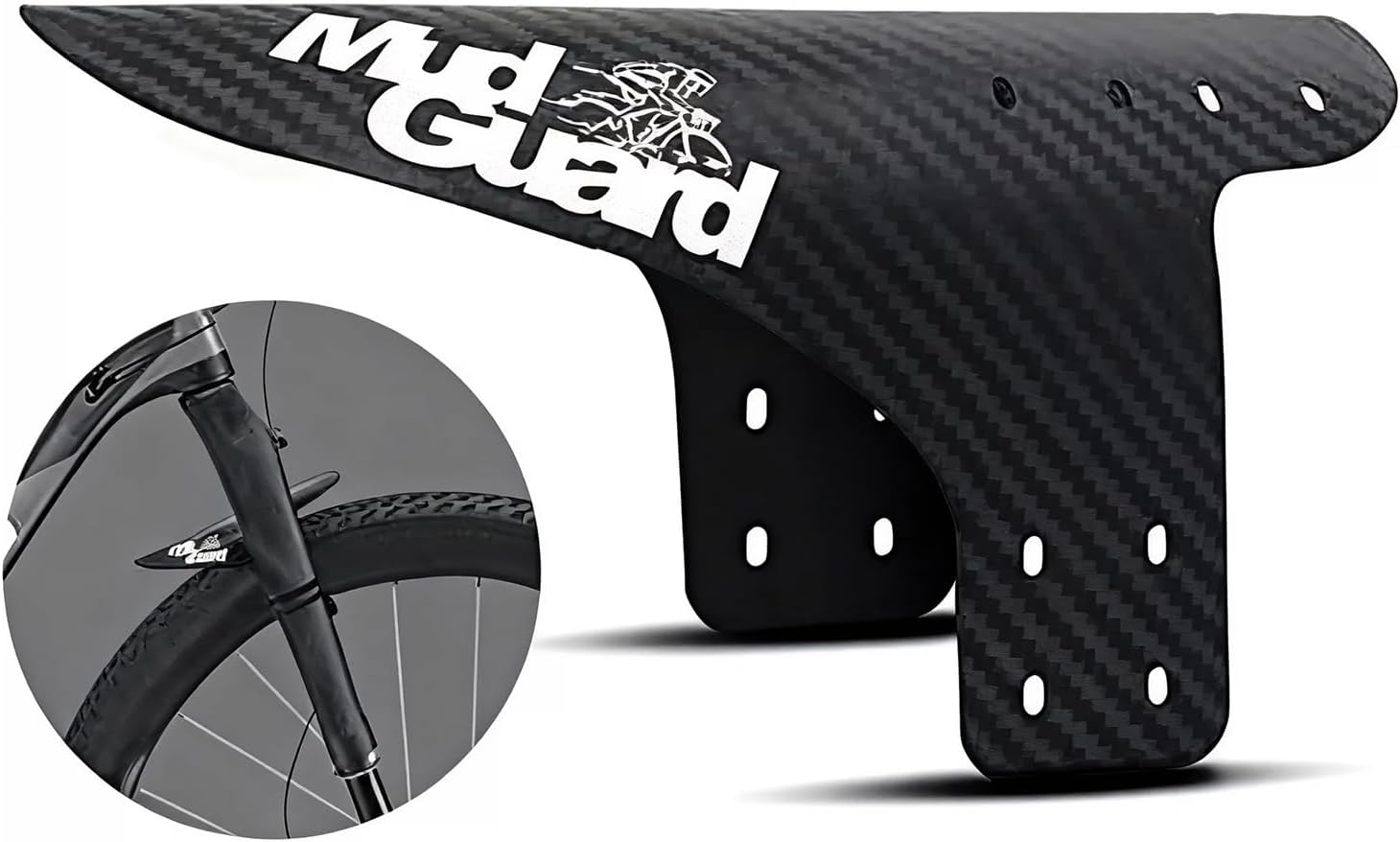 Rhoyee 2PCS Bike Fender Set | Universal Adjustable Mudguard for Mountain & Road Bicycle | Rear Splash Guard Compatible with Most Bicycles/E-Bikes/Mountain Bikes image number 5