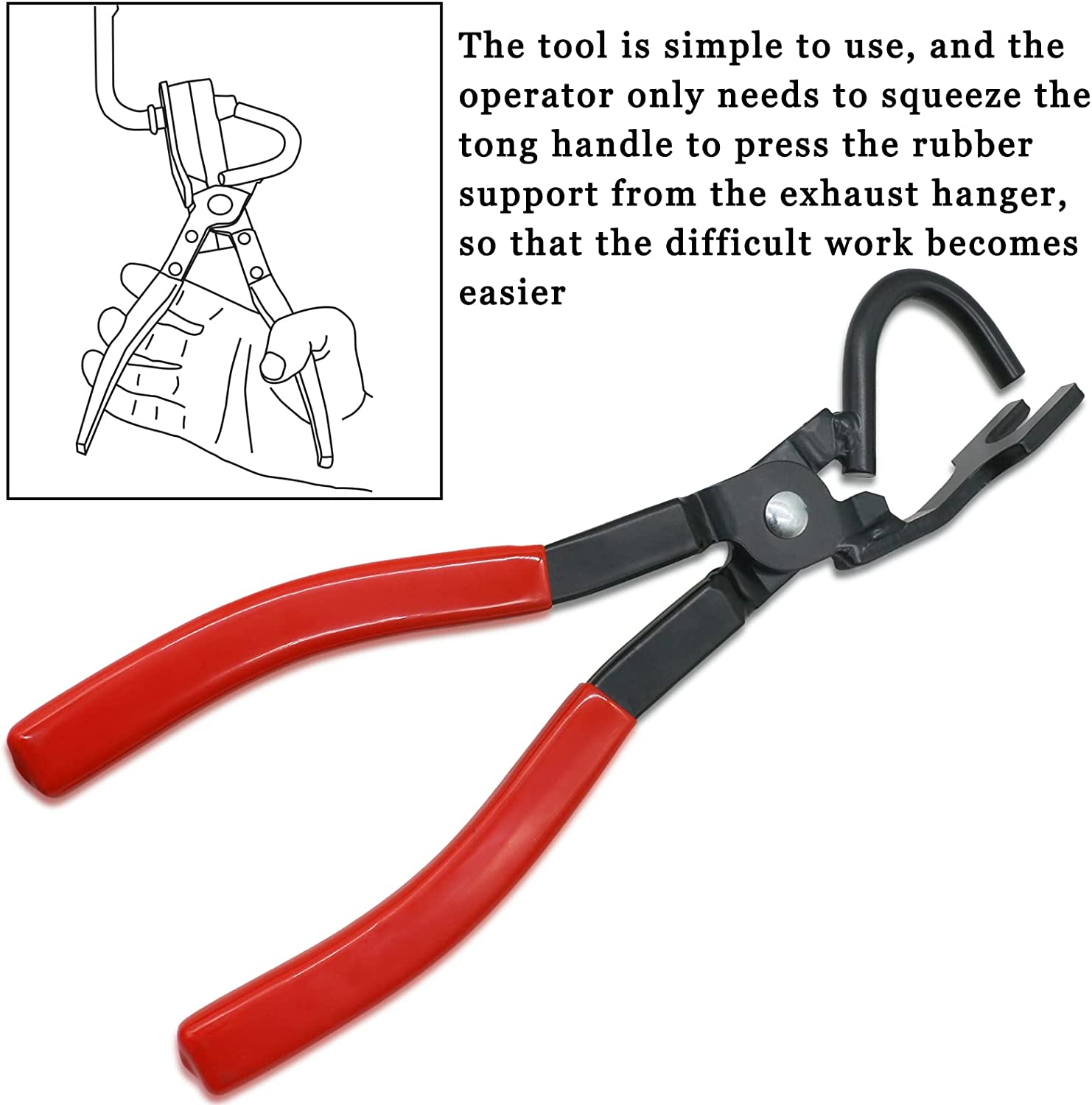 38350 Pliers Exhaust Hanger Brackets Rubber Hanger Support Removal Tool Compatible with All Exhaust Rubber Hangers