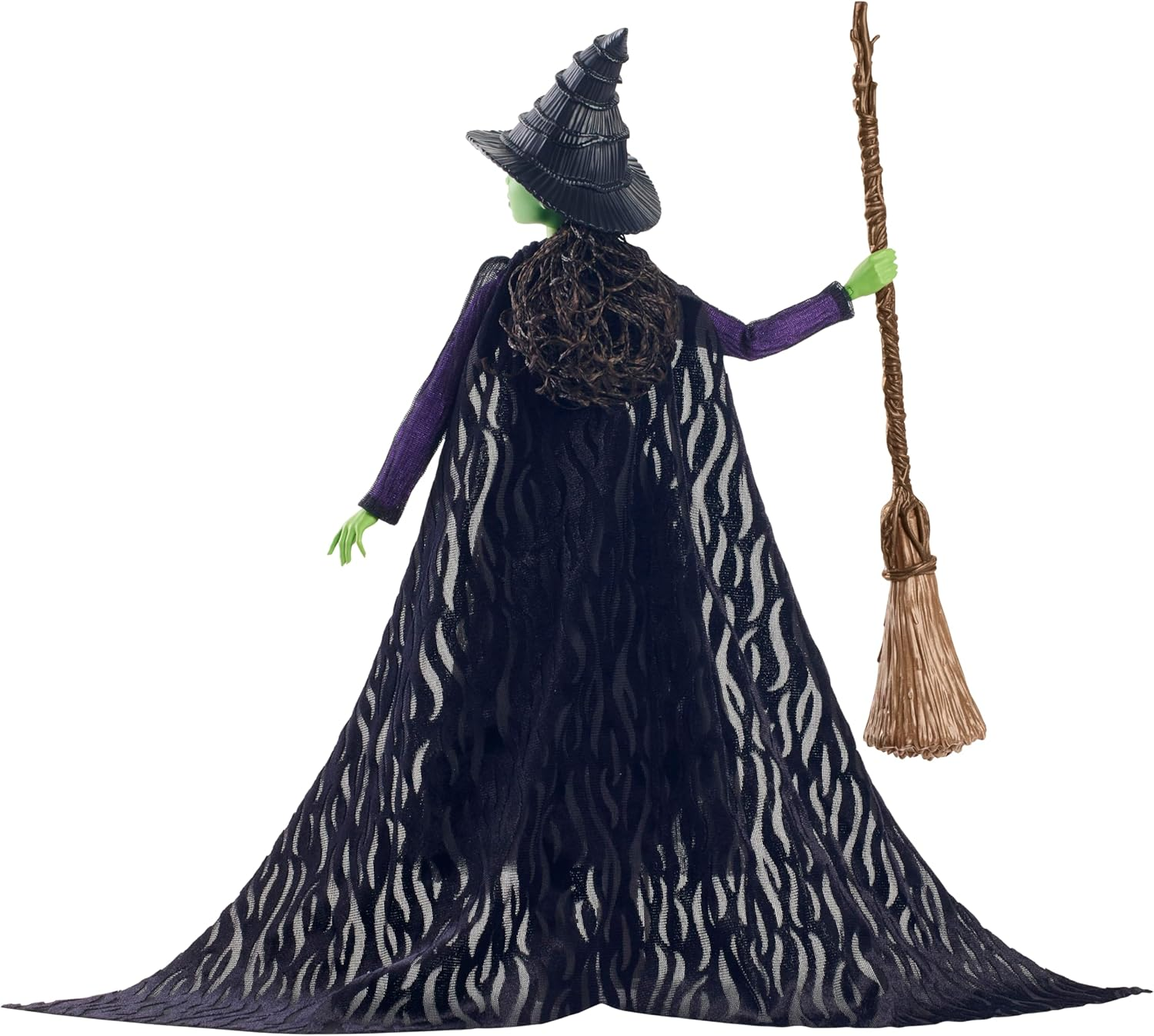 Mattel Universal Wicked Deluxe Elphaba Fashion Doll & Accessories, Movie-Inspired Look with Braided Hair & Posability image number 5