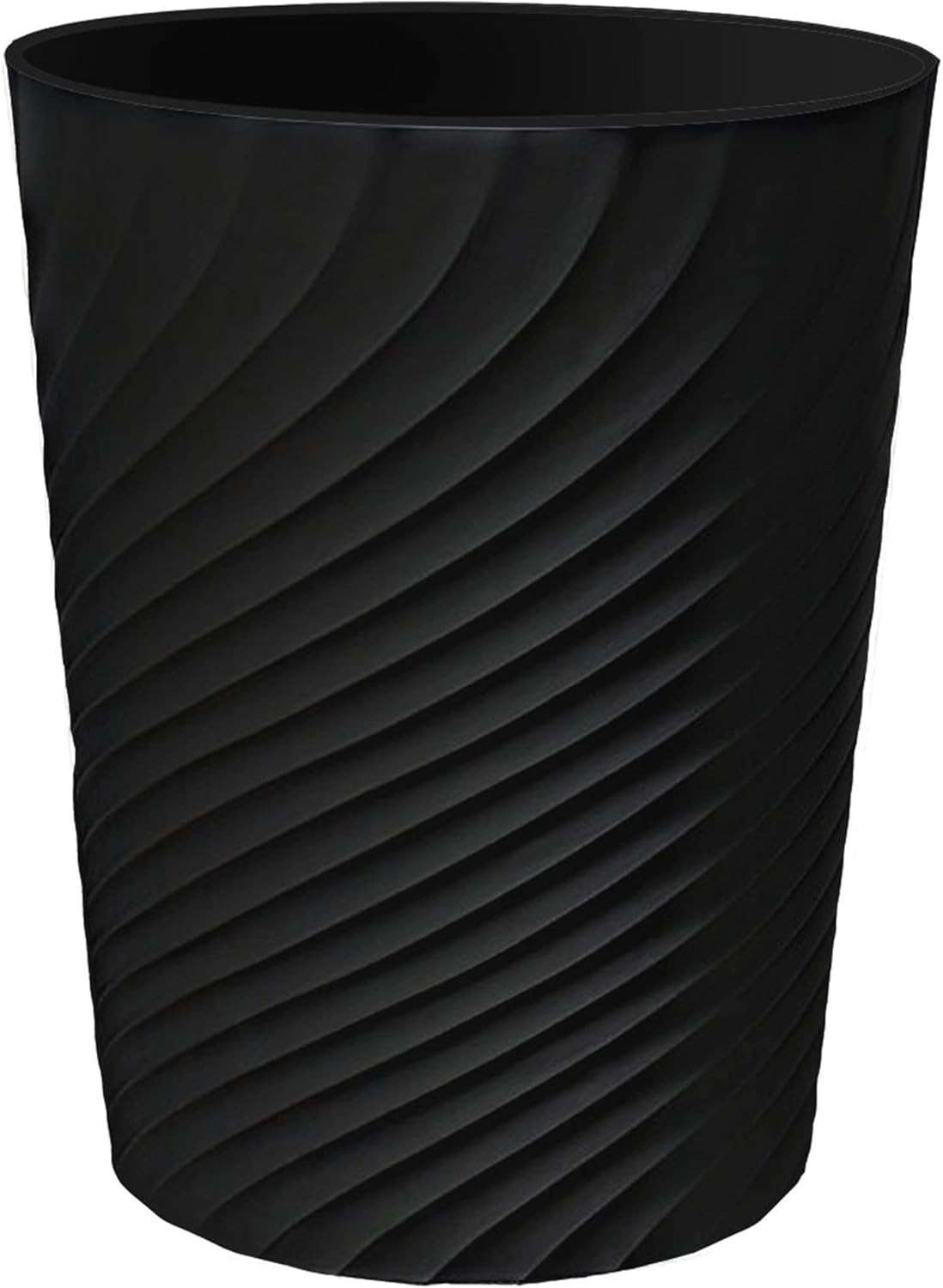 DAJITRE 1.8 Gallon Small Trash Can Wastebasket Recycling Bin Slim Profile for Compact Spaces Bathroom, Office, Bedroom, Kitchen (1.8 Gallon, Black) image number 6