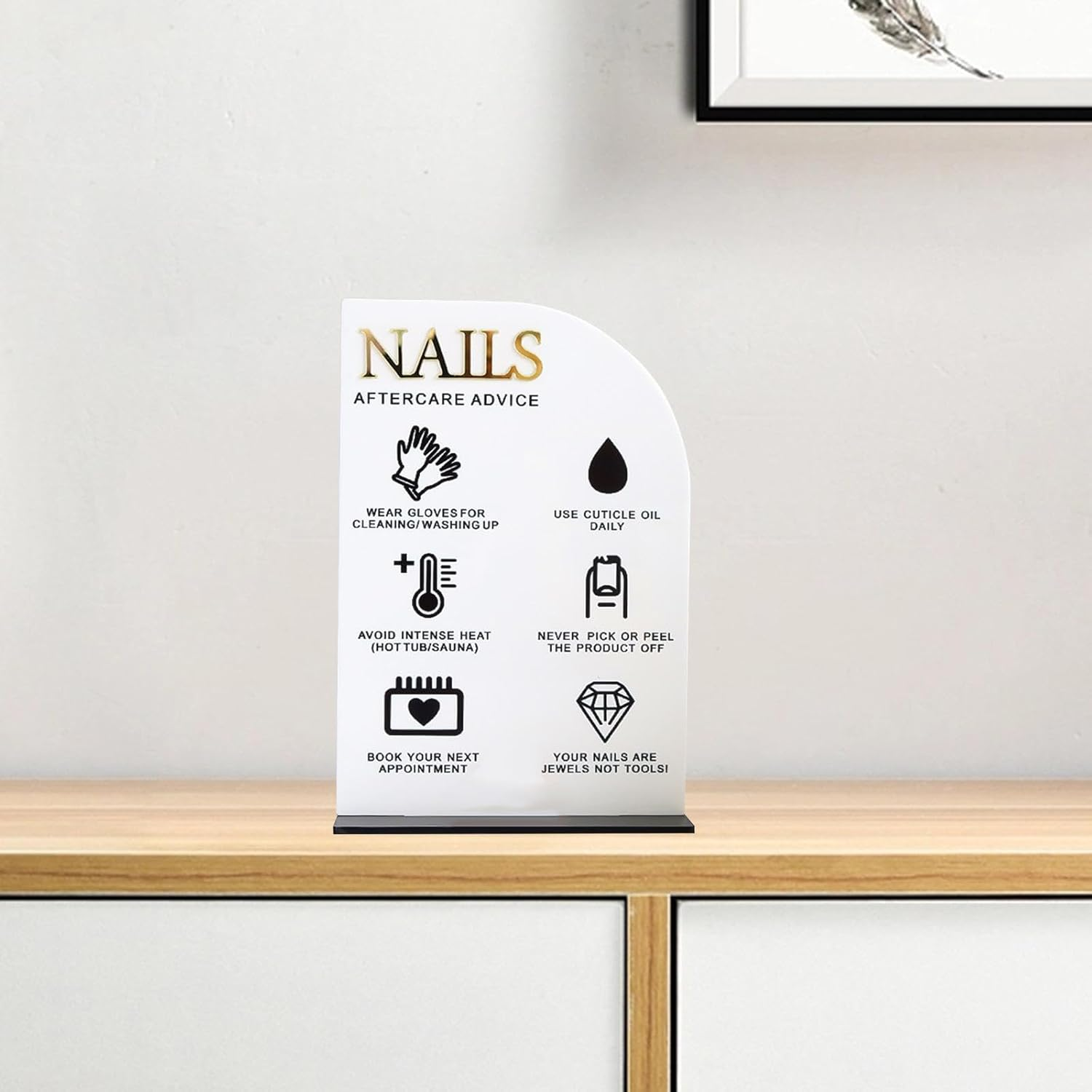 Eigell Nail Art Display Board, Manicure Showing Board, Acrylic Nail Salon DIY Nail Salon Nail Shape,Nail Tip Showing Holder, Nail Art Display Stand, Style B image number 4