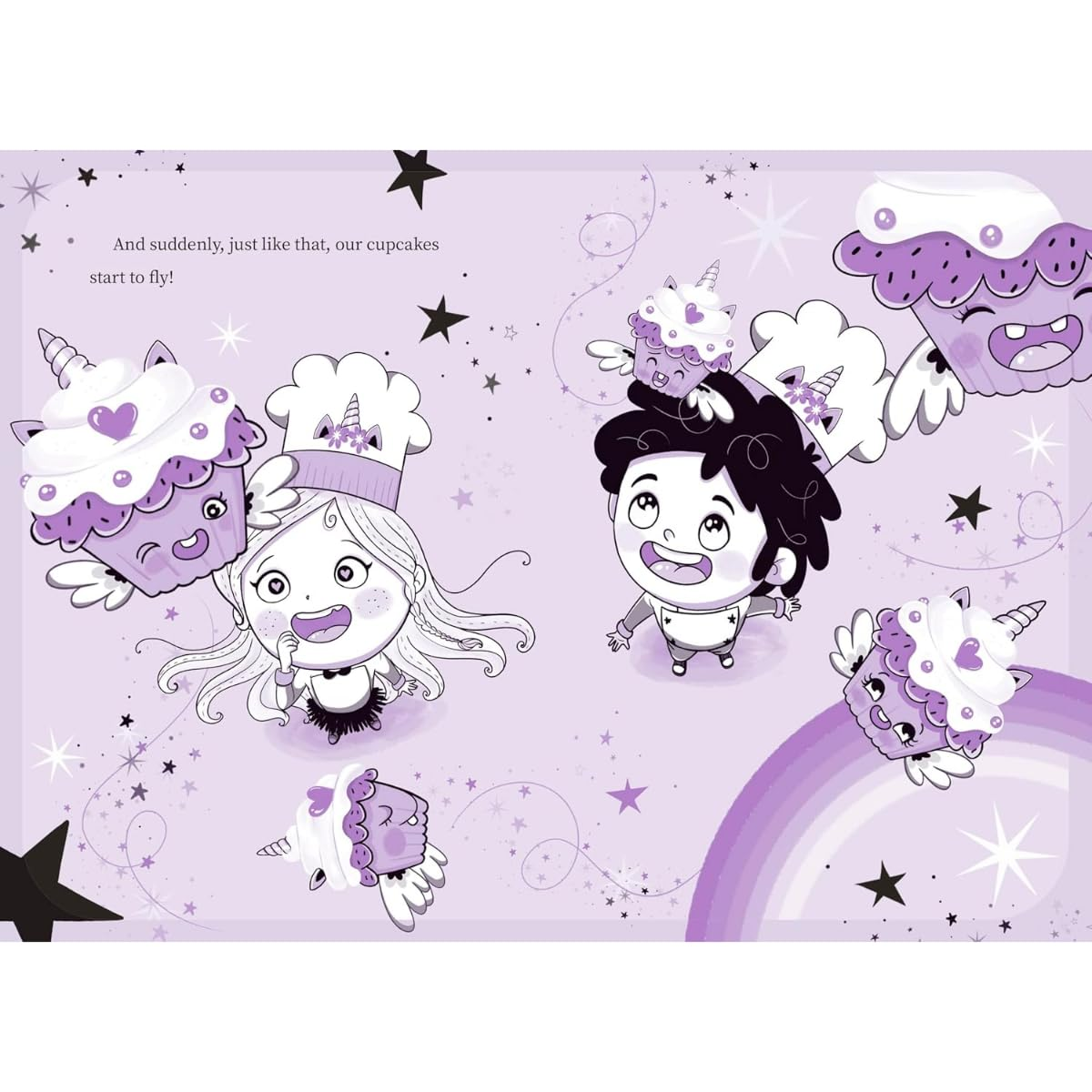 Unicornia: the Cupcake Contest: a Magical Unicorn School Fiction Story for Kids - Baking Fun in Unicornia image number 3
