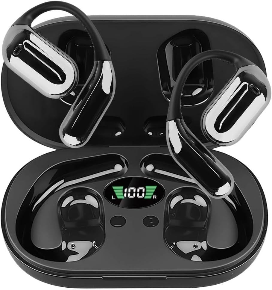 AI Translation Earbuds Real Time, Open Ear Wireless Headphones with 144 Languages & Accents Support, 13Mm Dynamic Driver for Immersive Sound, Compatible with Ios and Android for Travel & Business image number 2