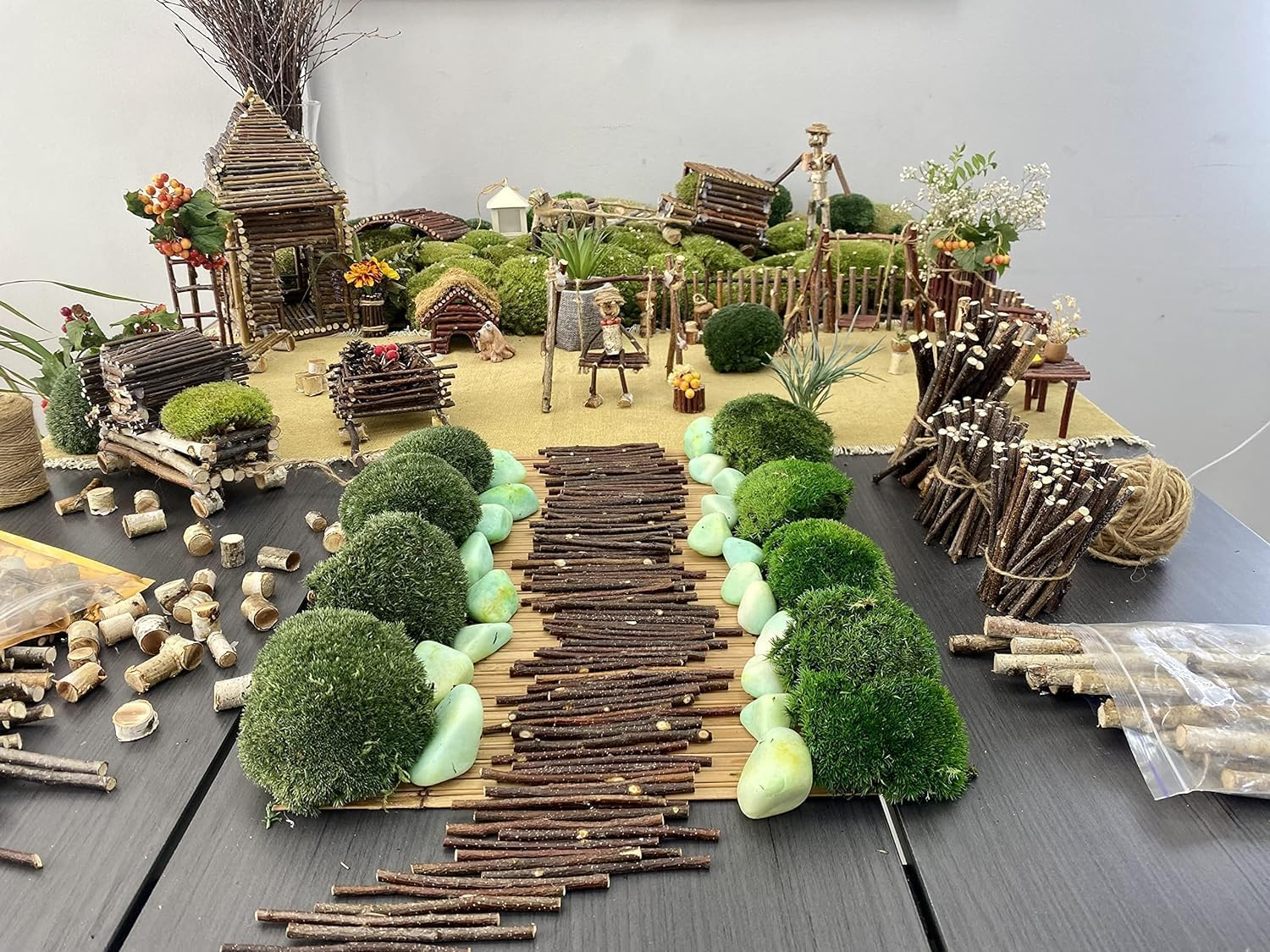 William Craft 120Pcs Wood Log Sticks for DIY Crafts and Photo Props - 10Cm, 0.1-0.2 Inch Diameter image number 1