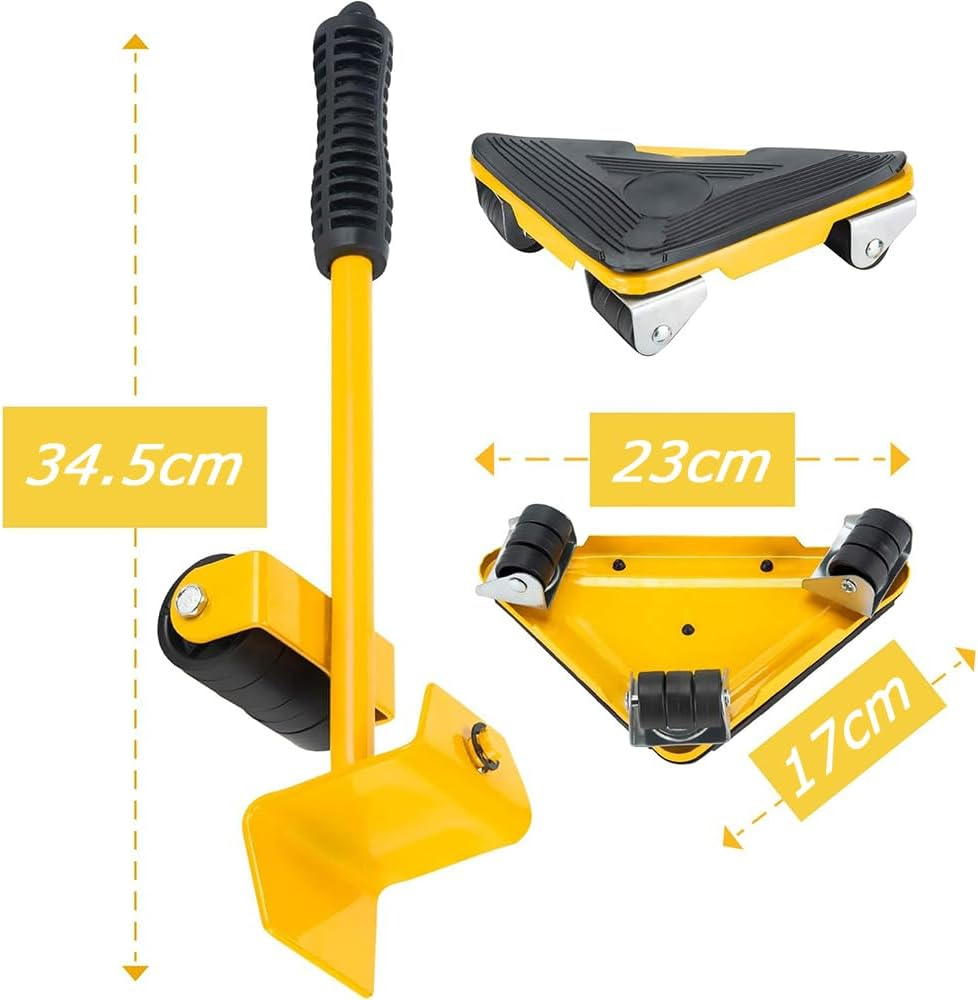 Furniture Moving Set,Furniture Movers with Wheels,Appliance Moving System,Moving Sliders Mover Tool Set,Portable Heavy Object Moving Tool,For Moving Appliances,Sofa,Tables image number 2