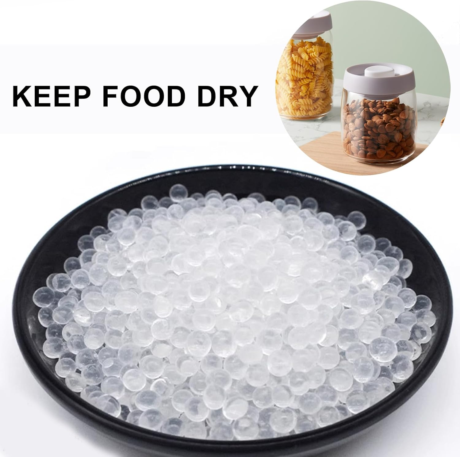 100Pack Silica Gel Packets, Reusable Moisture Absorber, Desiccant Packets, for Spice, Jewelry, Shoeboxes, Electronics Storage image number 5