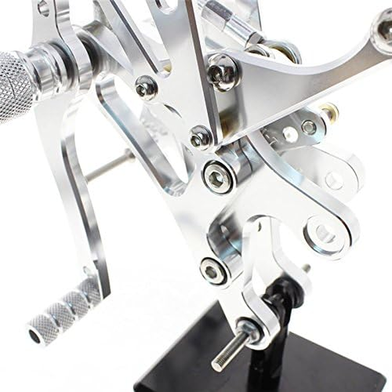 FXCNC CNC 98-03 R1 Billet Motorcycle Rearset Foot Pegs Rear Set Footrests Fully Adjustable Foot Boards Compatible with YZF R1 1998-2003 image number 4