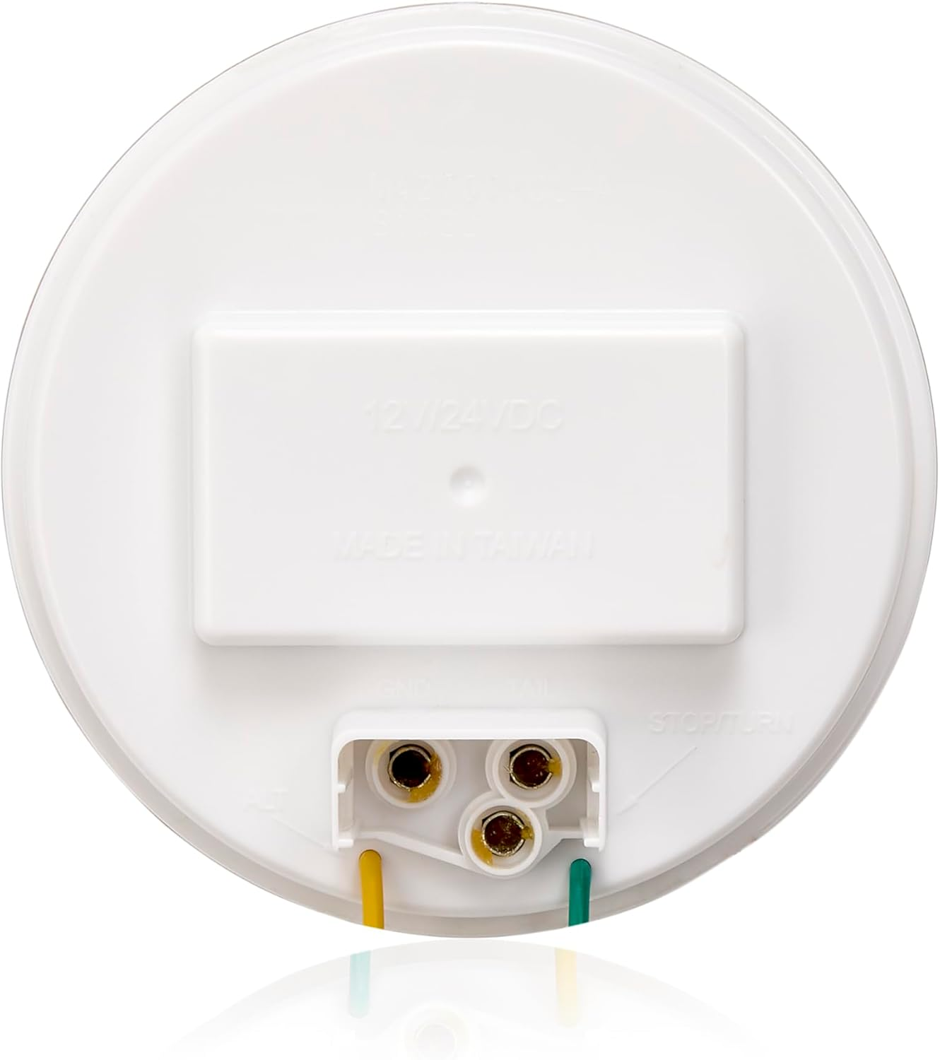 Maxxima 4" round LED Clear Flashing Warning Light & Park/Turn for Trucks and Heavy Duty