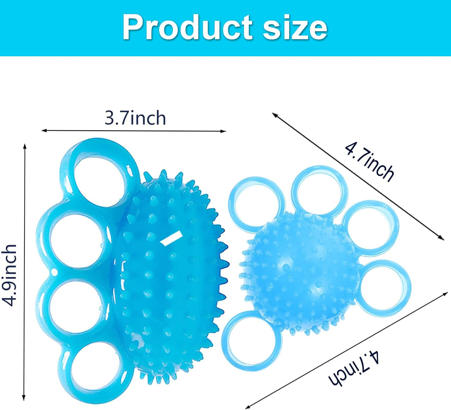 Hand Grip Strenwrist Flexibility Exerc2Pcsser for Yoga Athletes Musicians image number 2